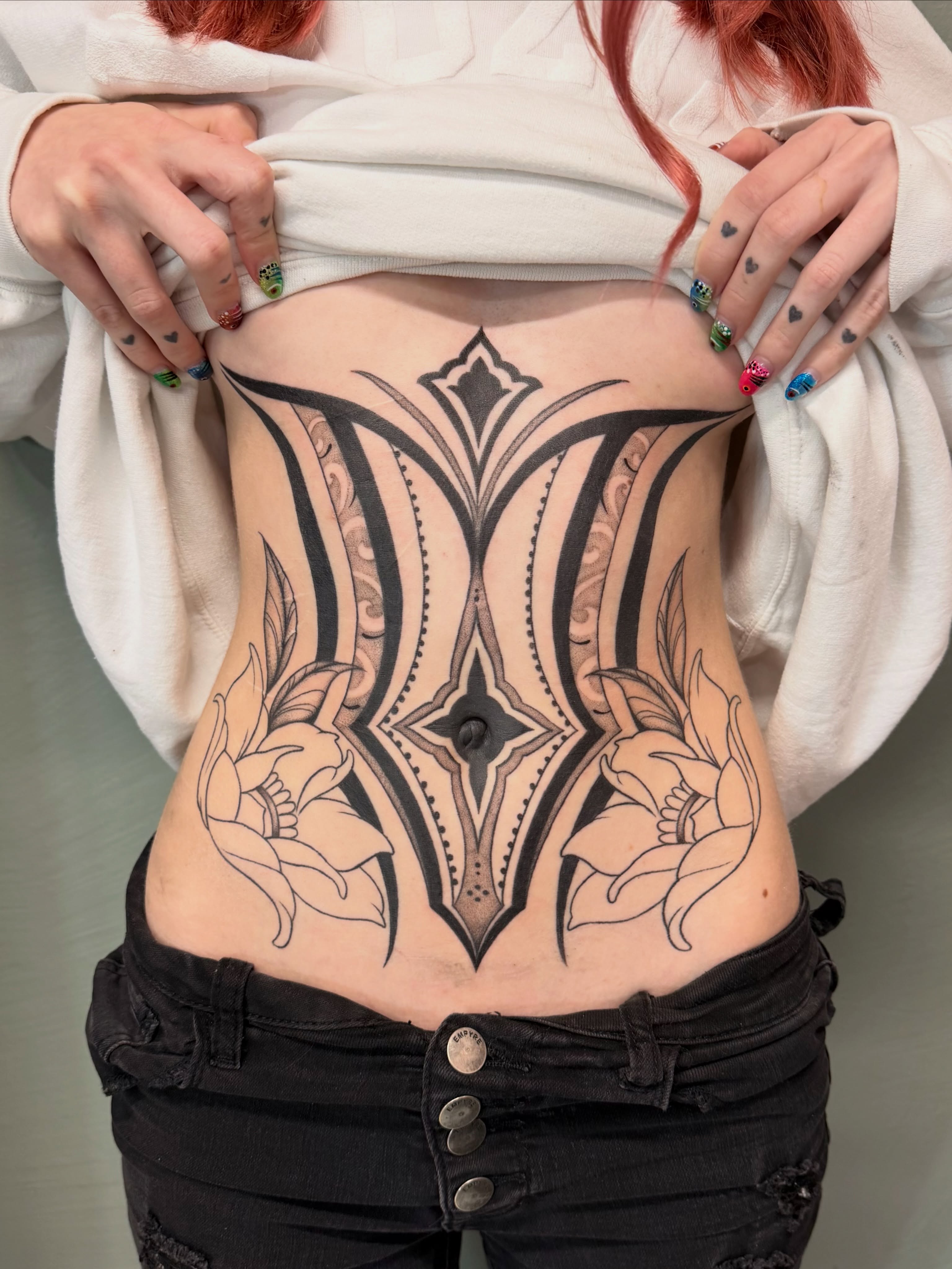 Tattoo by @riah_papayah — tribal, geometric