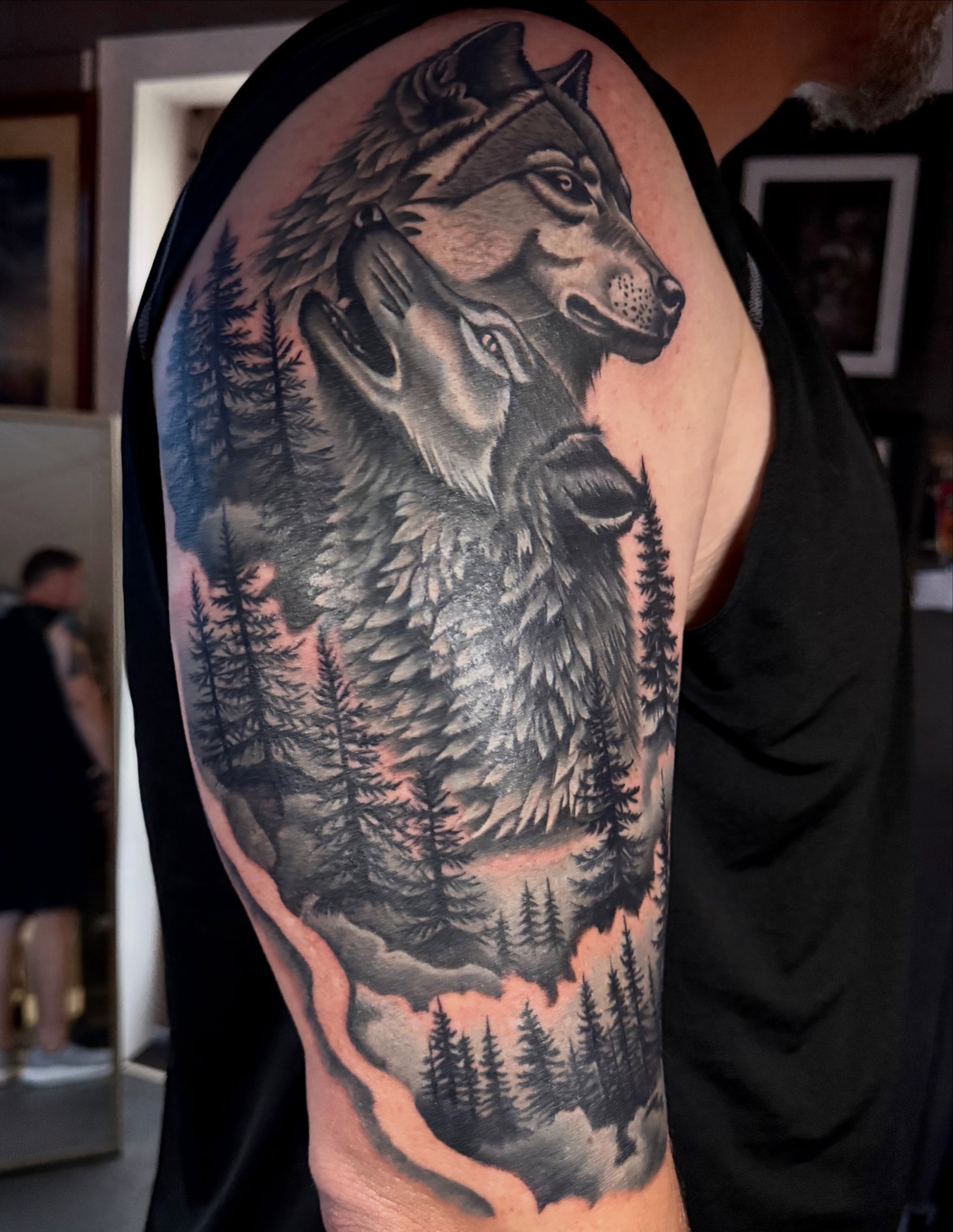 Tattoo by @kaketatts — black_and_grey, realism