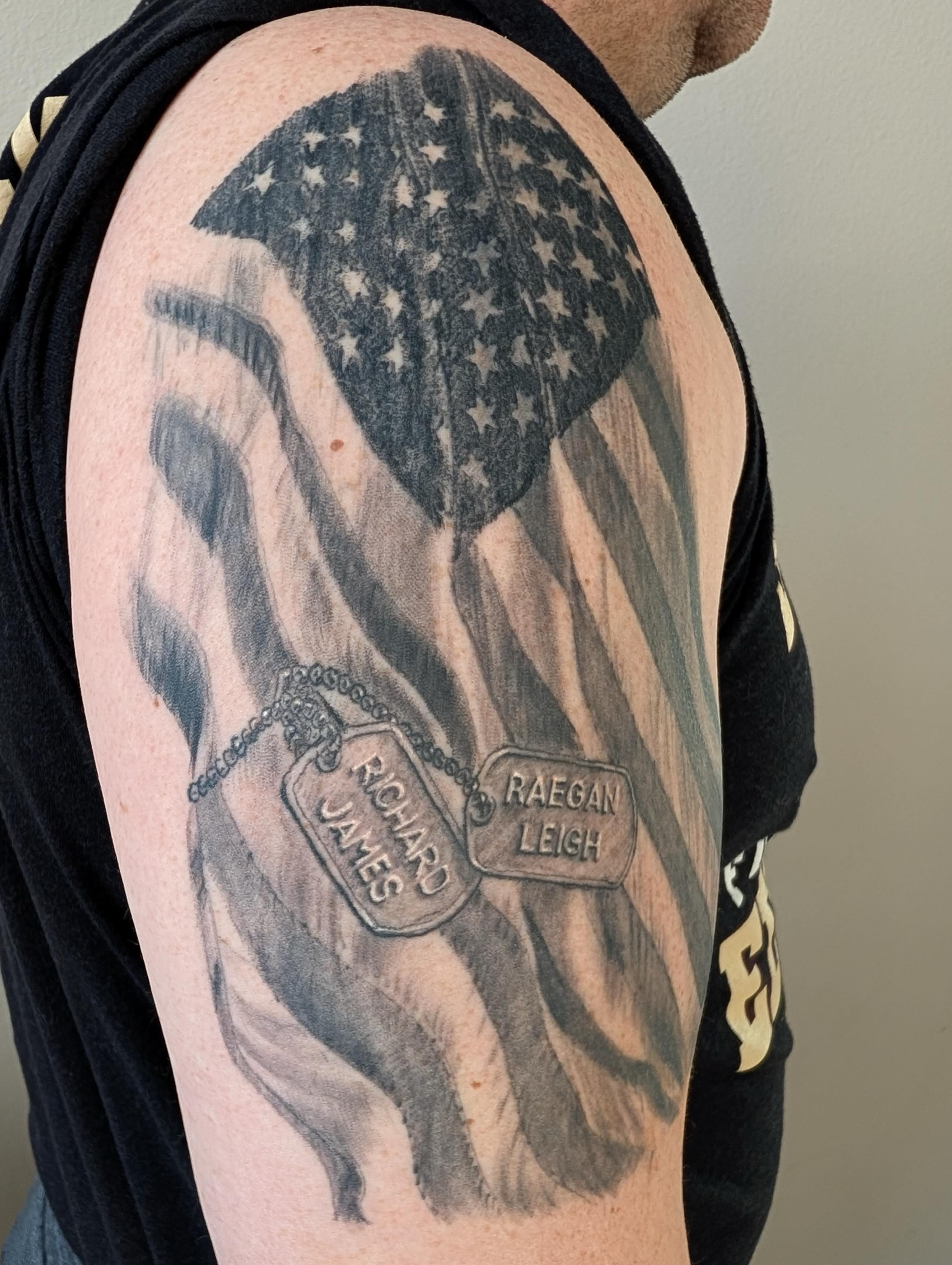 Tattoo by @artofmillion — black_and_grey, realism