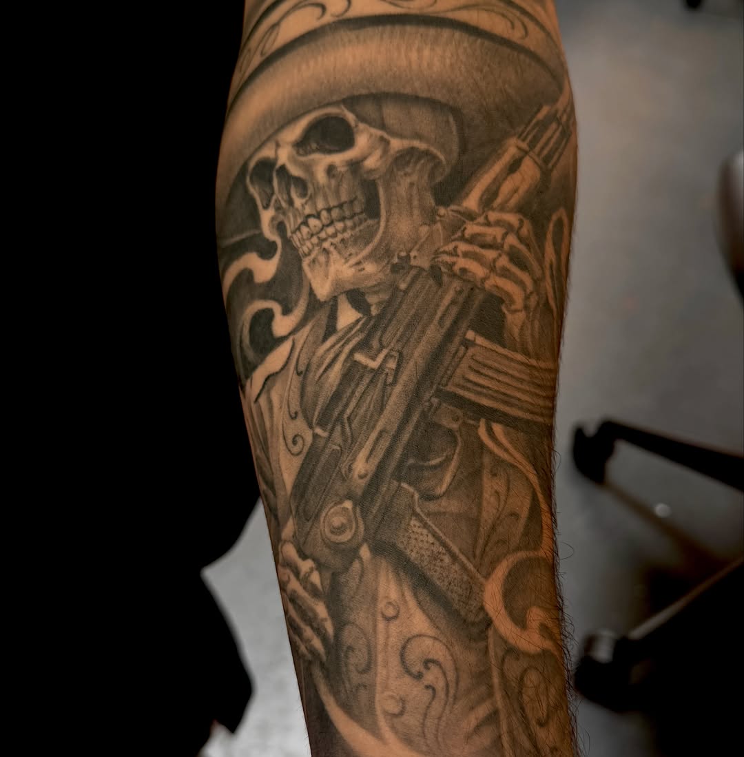 Tattoo by @gabe_luquin — chicano, realism