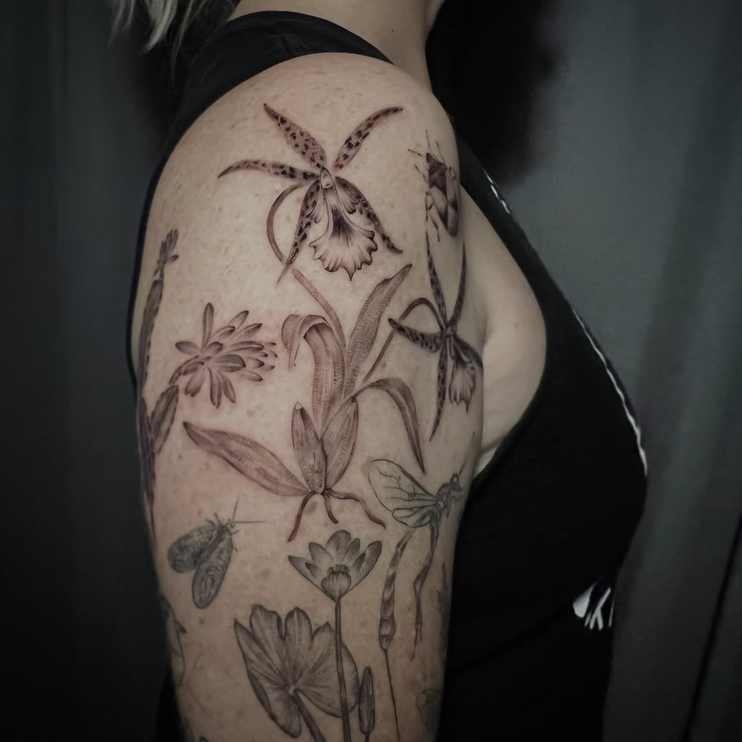 Tattoo by @southpaw.stipple — realism, black_and_grey