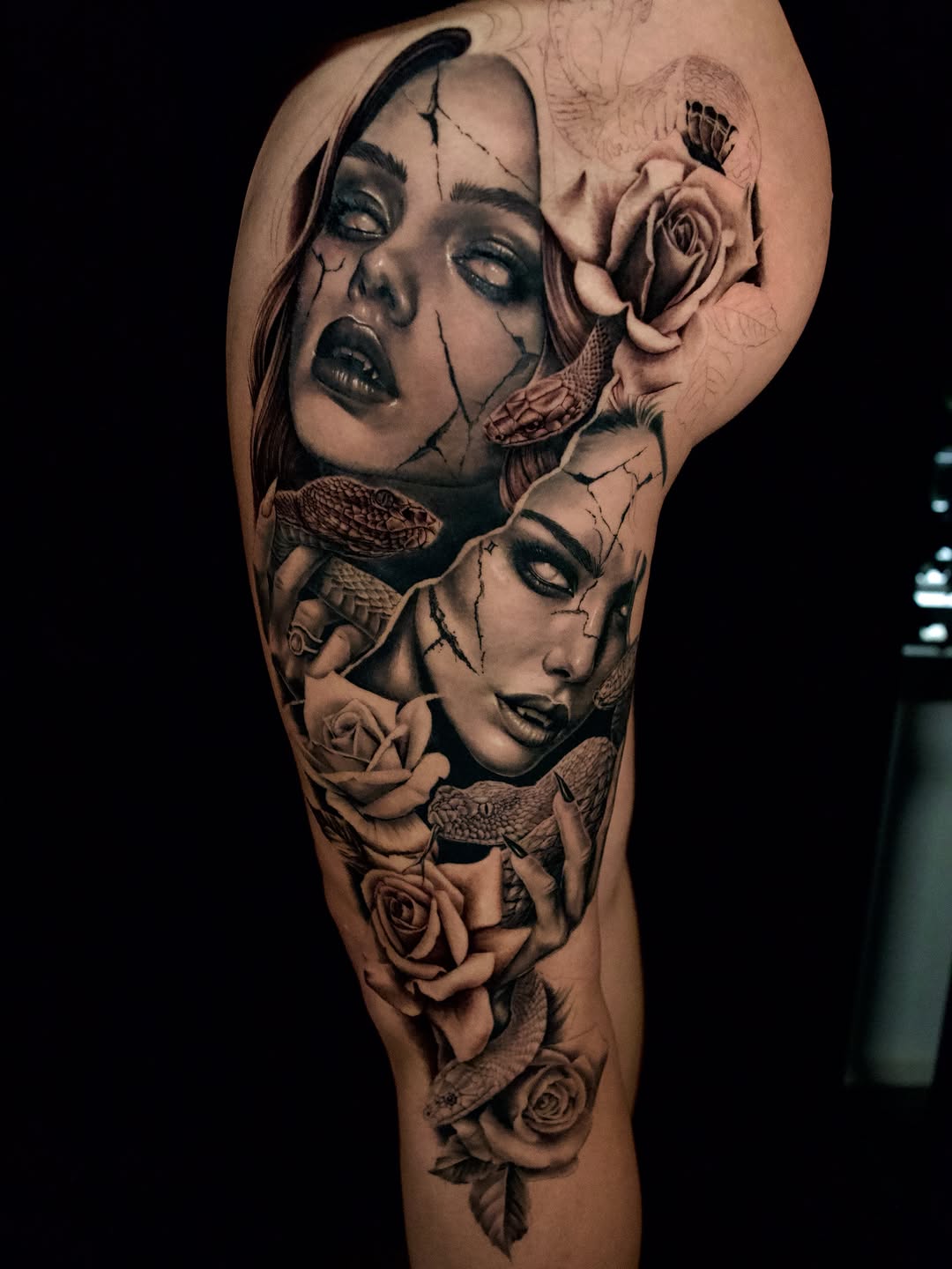 Realism tattoo on the forearm by April Lynn