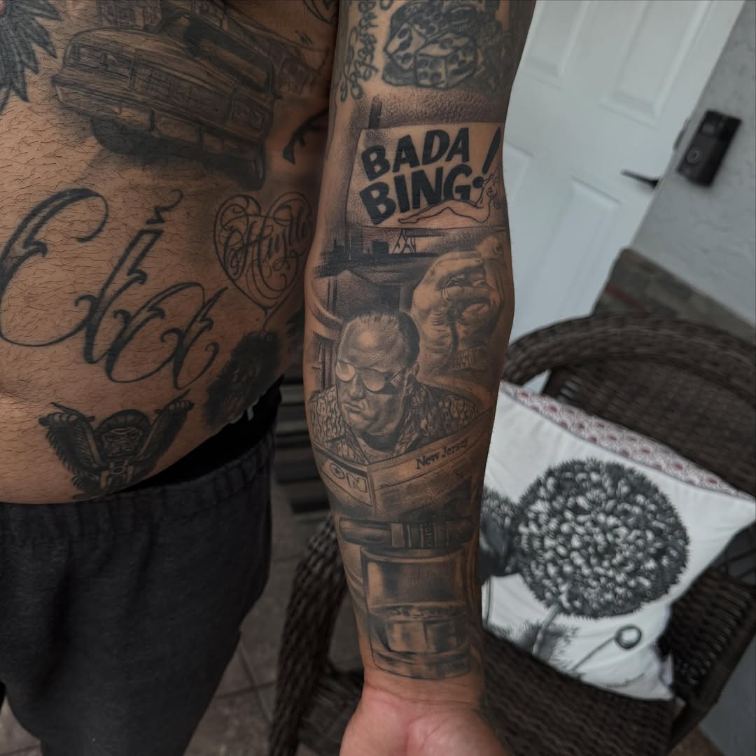Tattoo by @cv__tattoo — realism, black_and_grey