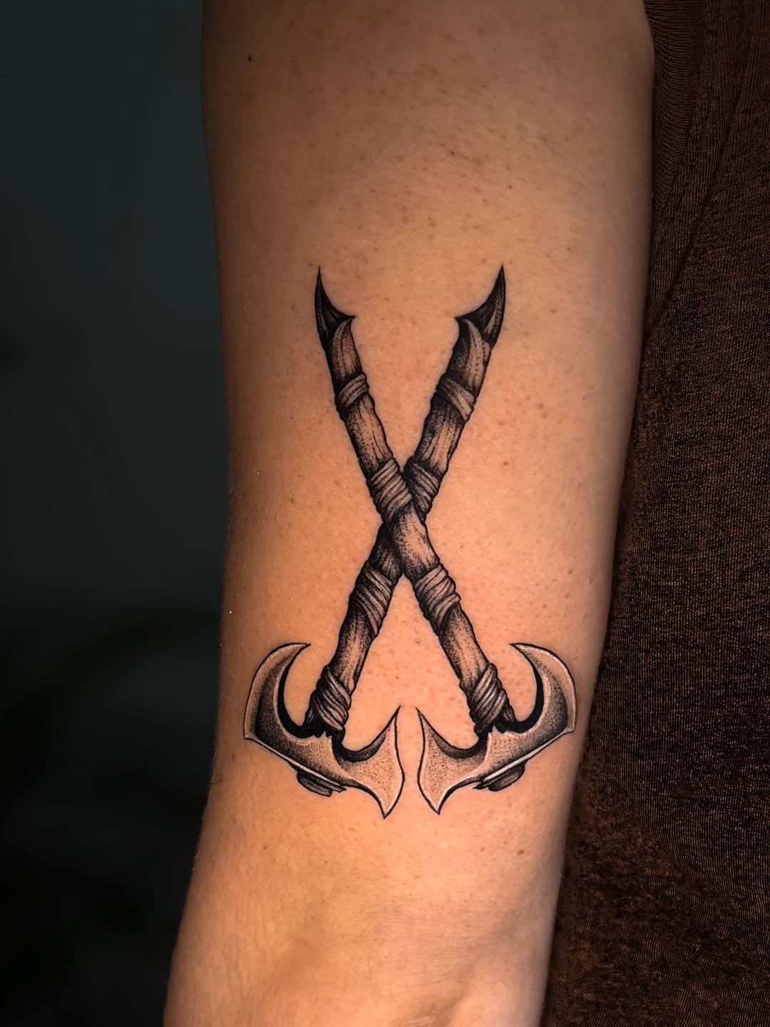 Tattoo by @tatbykam — black_and_grey, realism