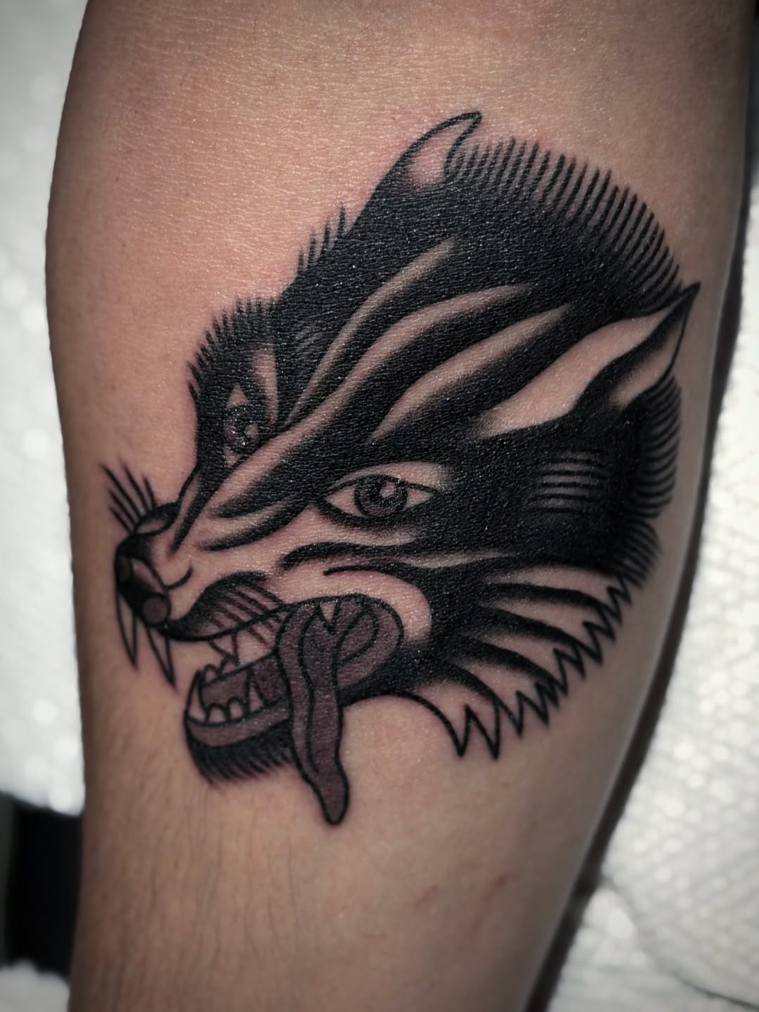 Tattoo by @under_handed — american_traditional, black_and_grey