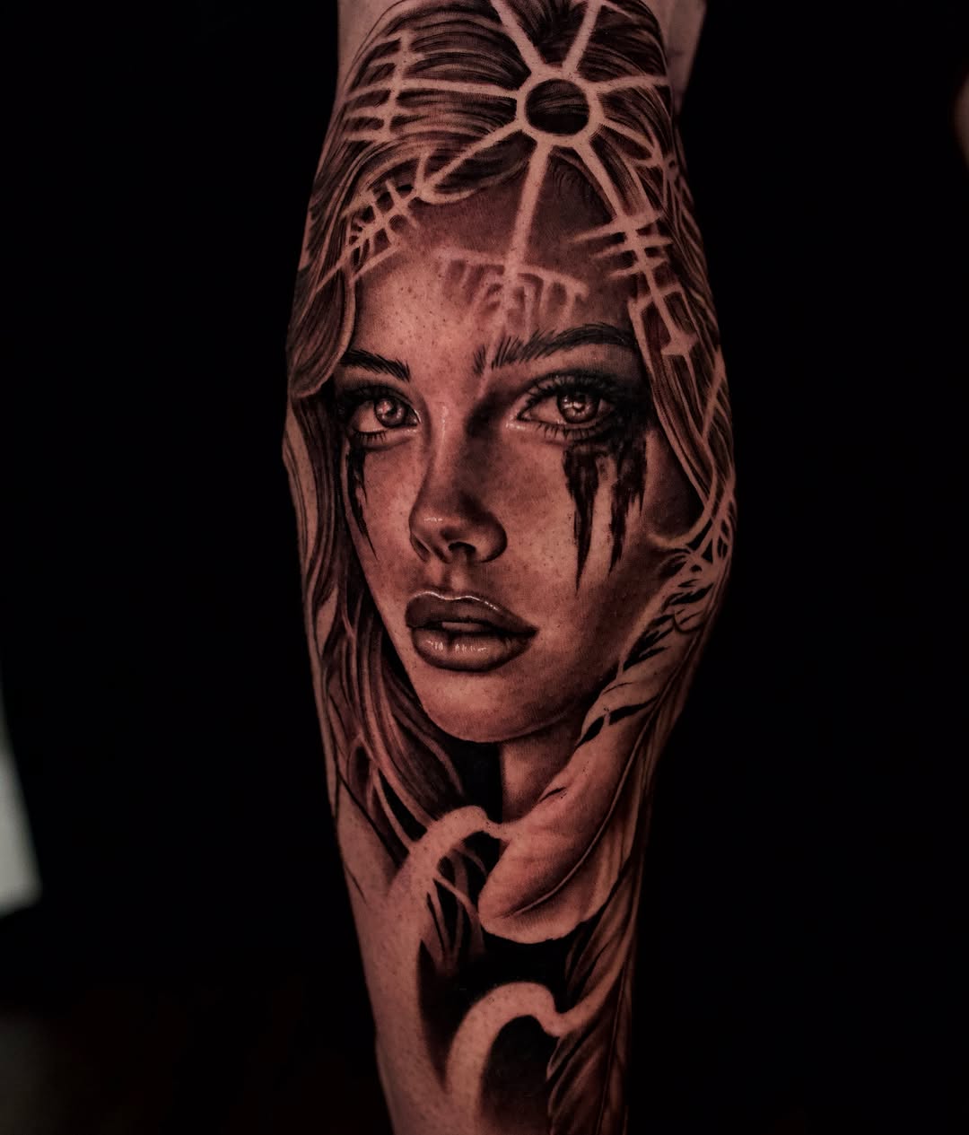 Realism tattoo on the forearm by April Lynn