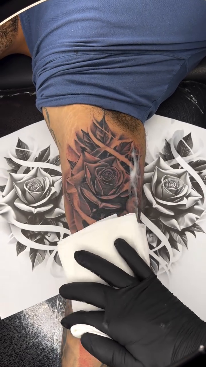 Tattoo by @tattoosbymyles — black_and_grey, realism