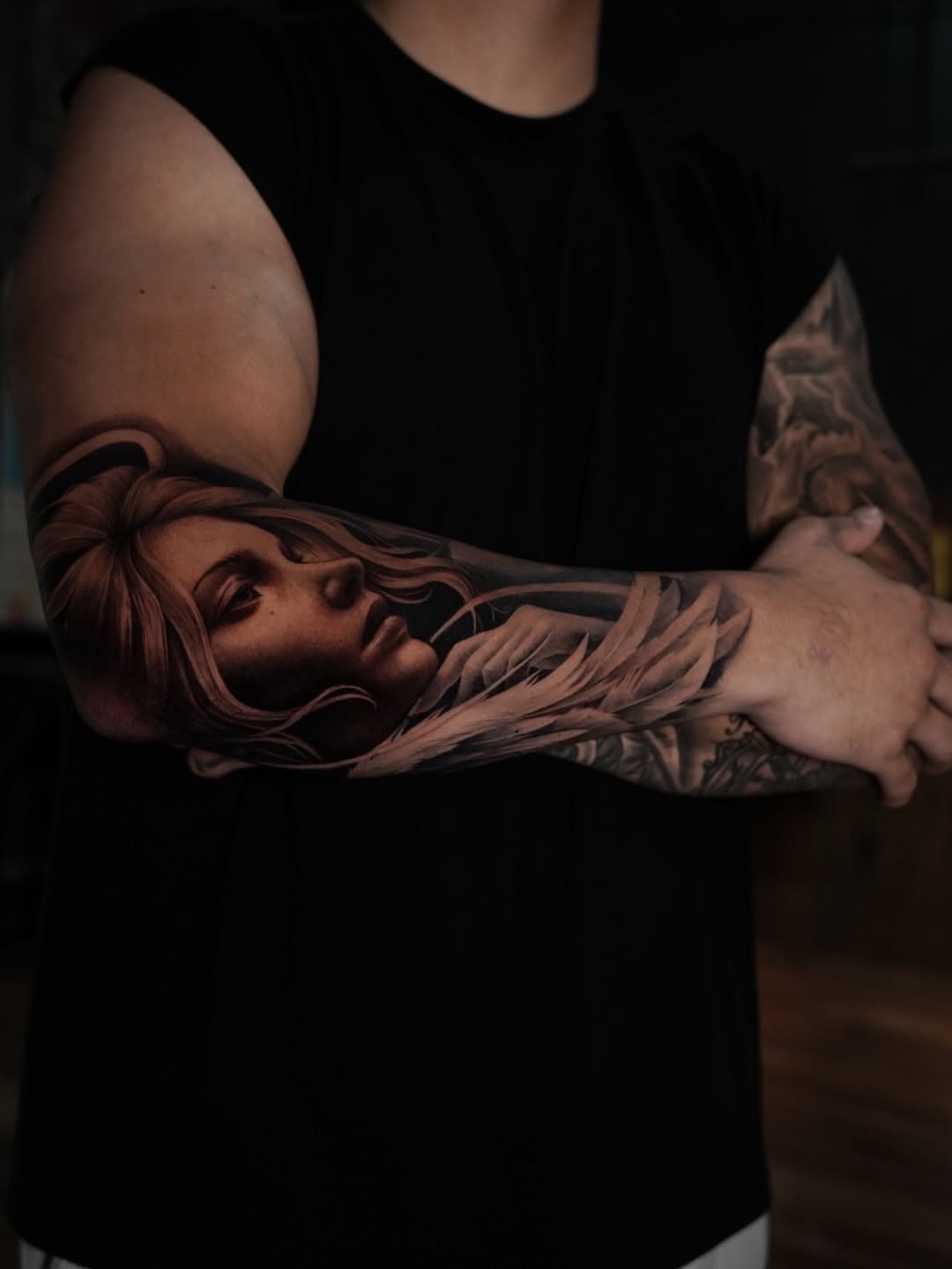 Tattoo by @icyyyris — realism, black_and_grey