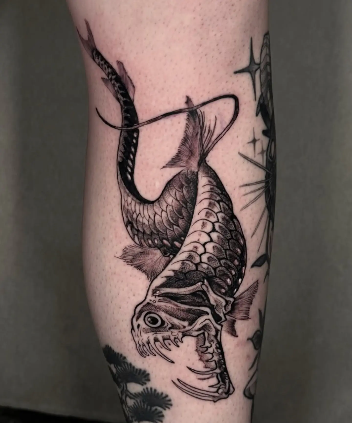 Tattoo by @unkindnessart — black_and_grey, realism