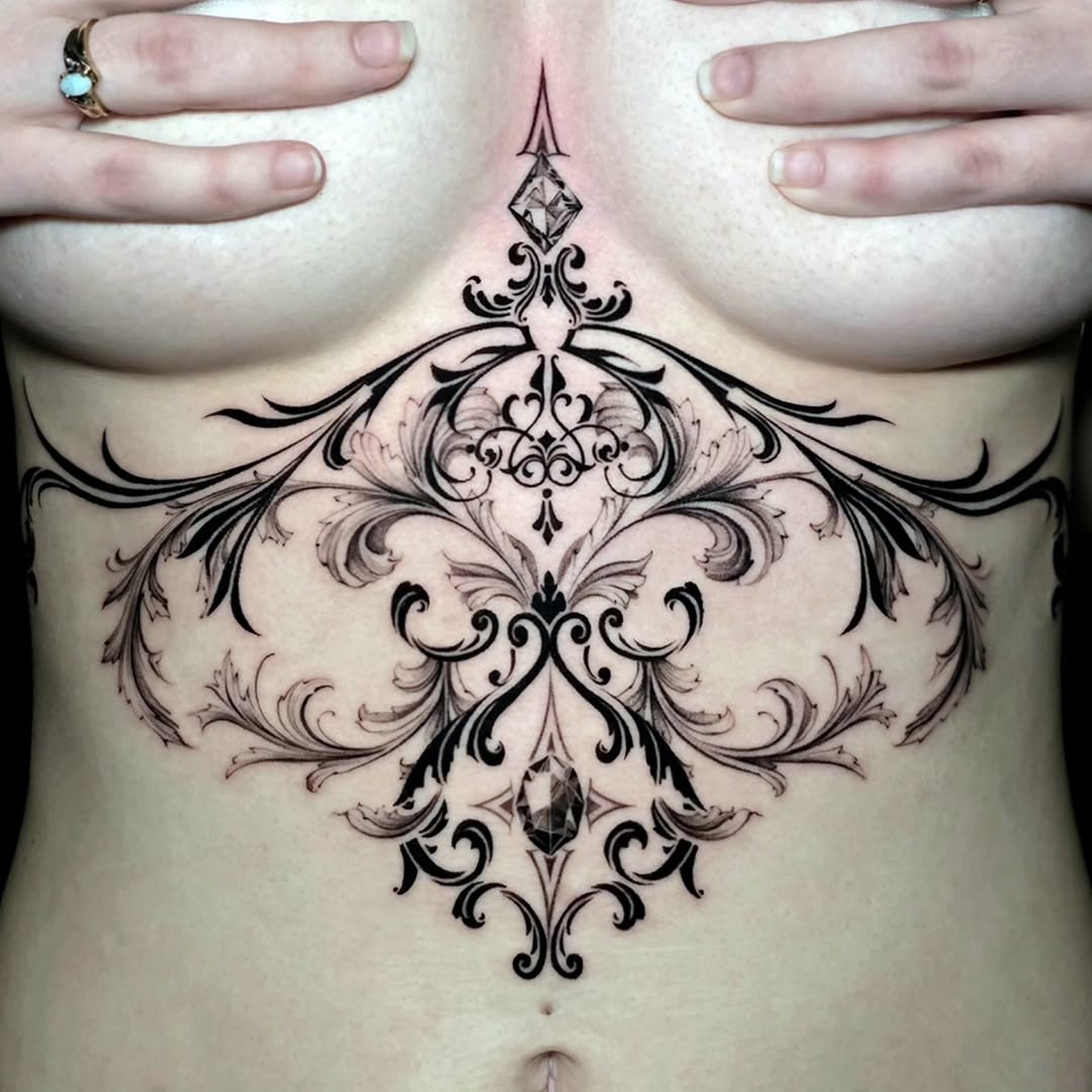 Tattoo by @dat_ngph β ornamental, black_and_grey