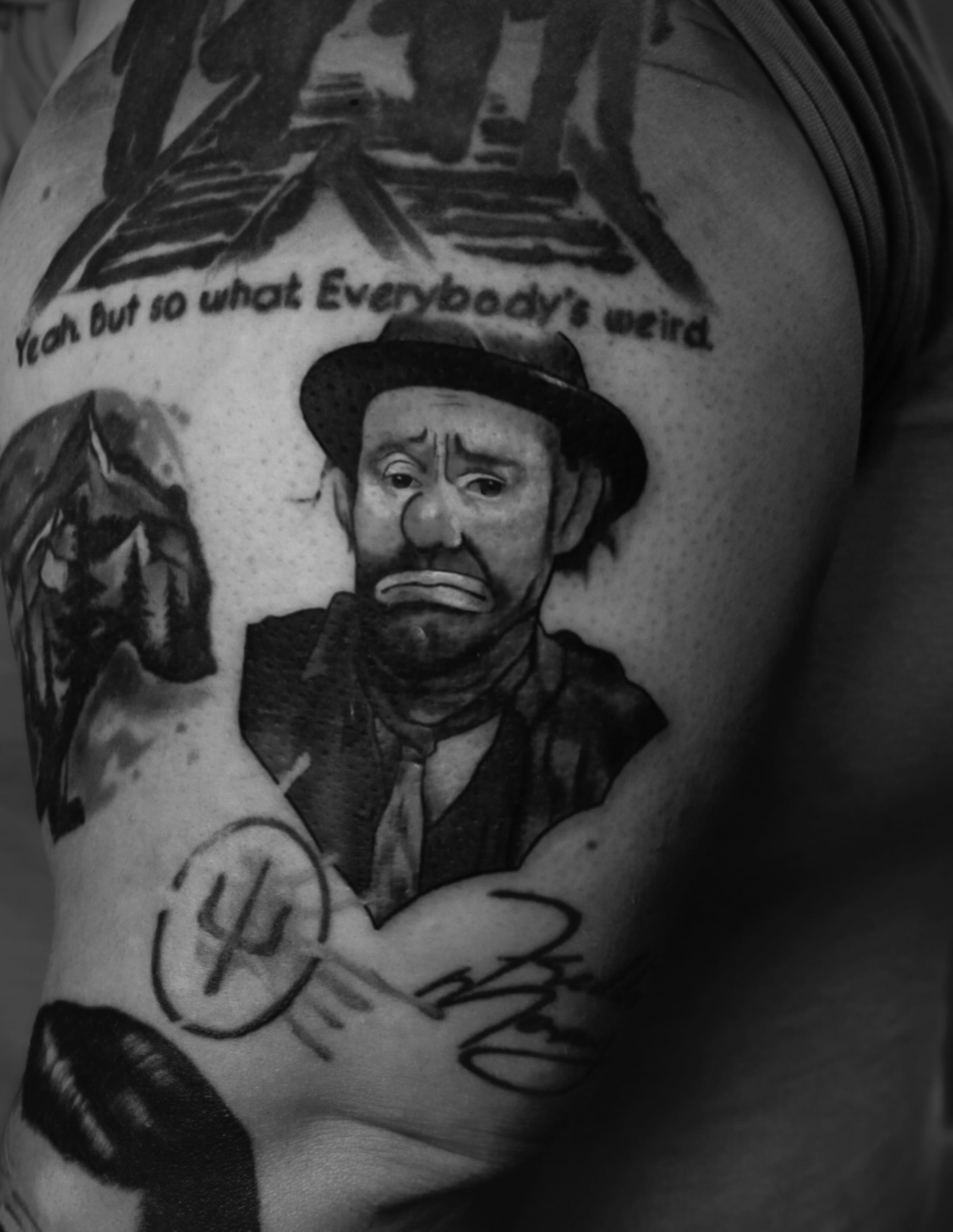 Tattoo by @saratattoo1 — black_and_grey