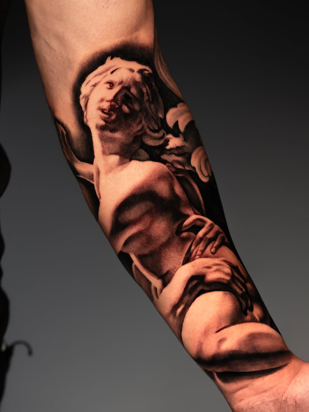 Tattoo by @gionastarace_tattoo — realism, black_and_grey