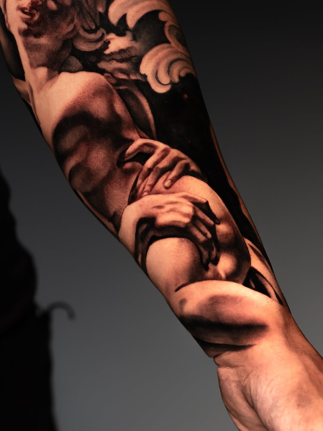 Tattoo by @gionastarace_tattoo — black_and_grey, realism