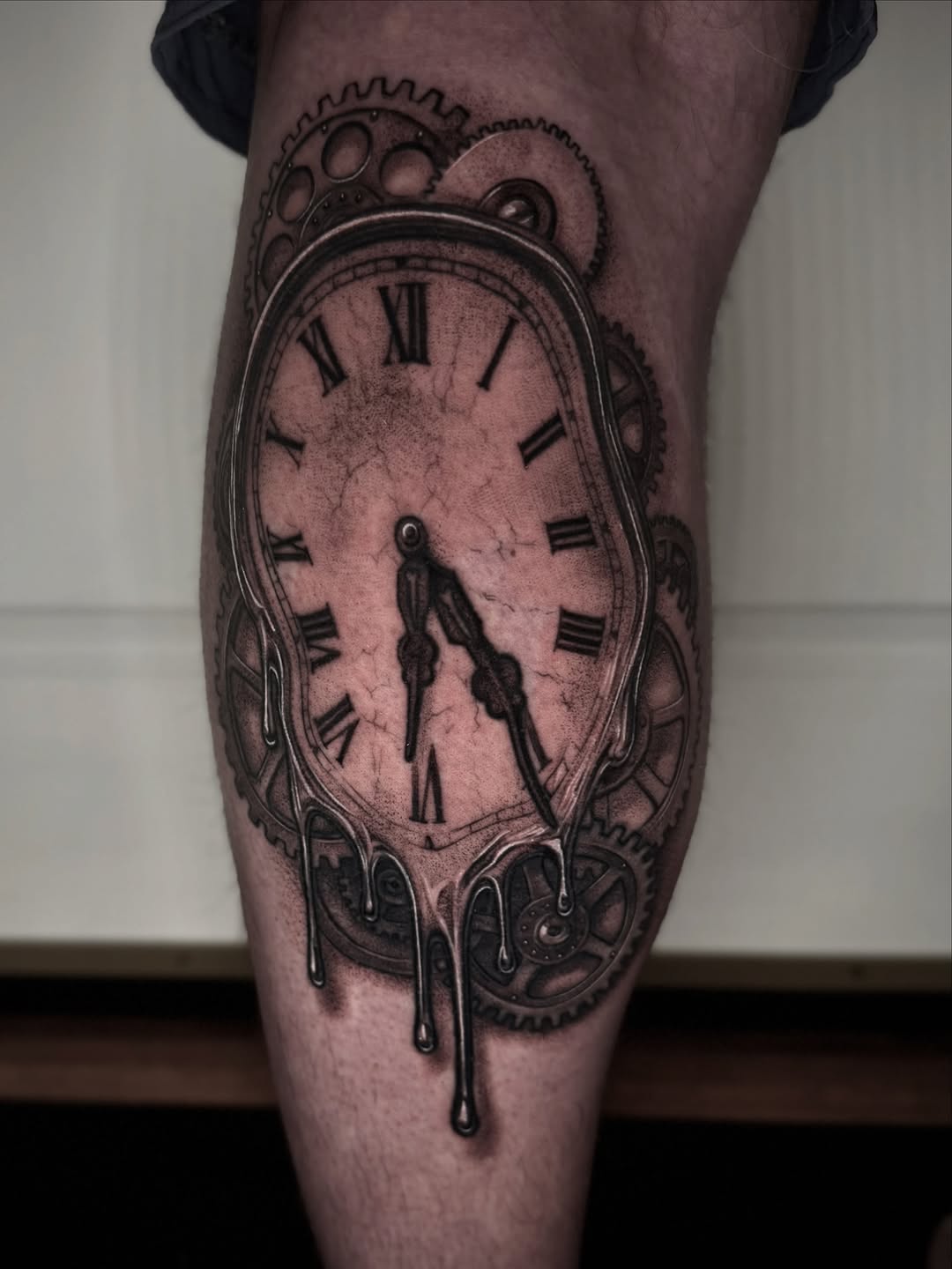 Tattoo by @caroline_yurek_tattoo — realism, black_and_grey