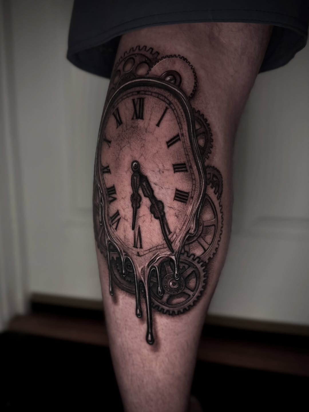 Tattoo by @caroline_yurek_tattoo — realism, black_and_grey