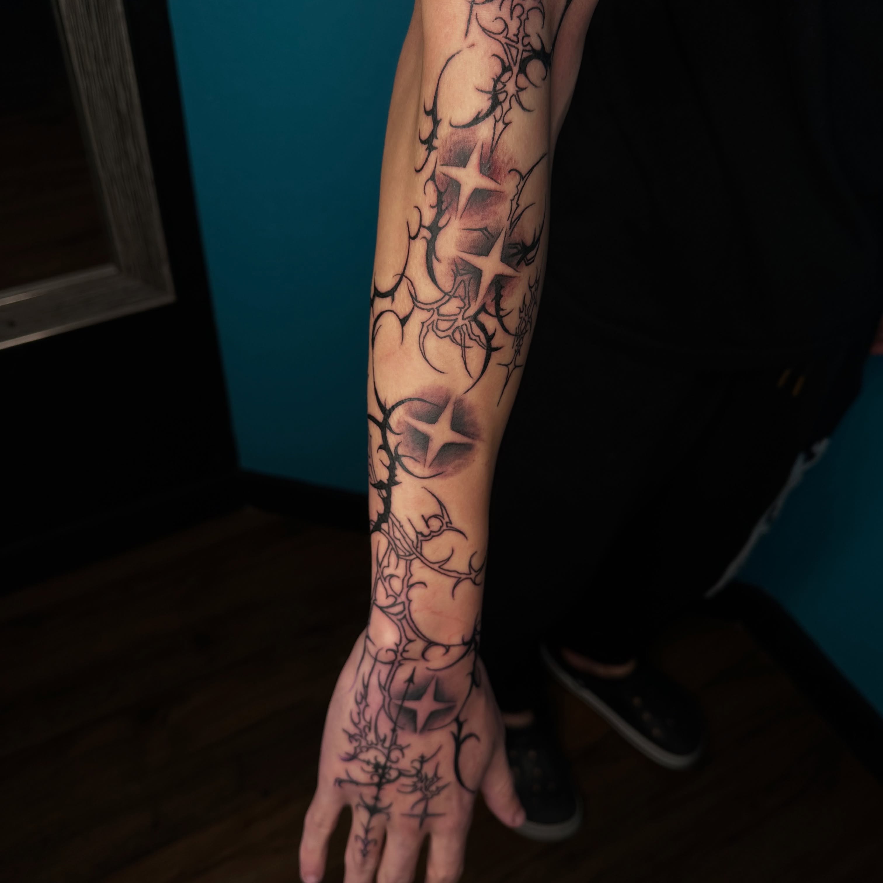 Tattoo by @gabby_la_piercer — black_and_grey