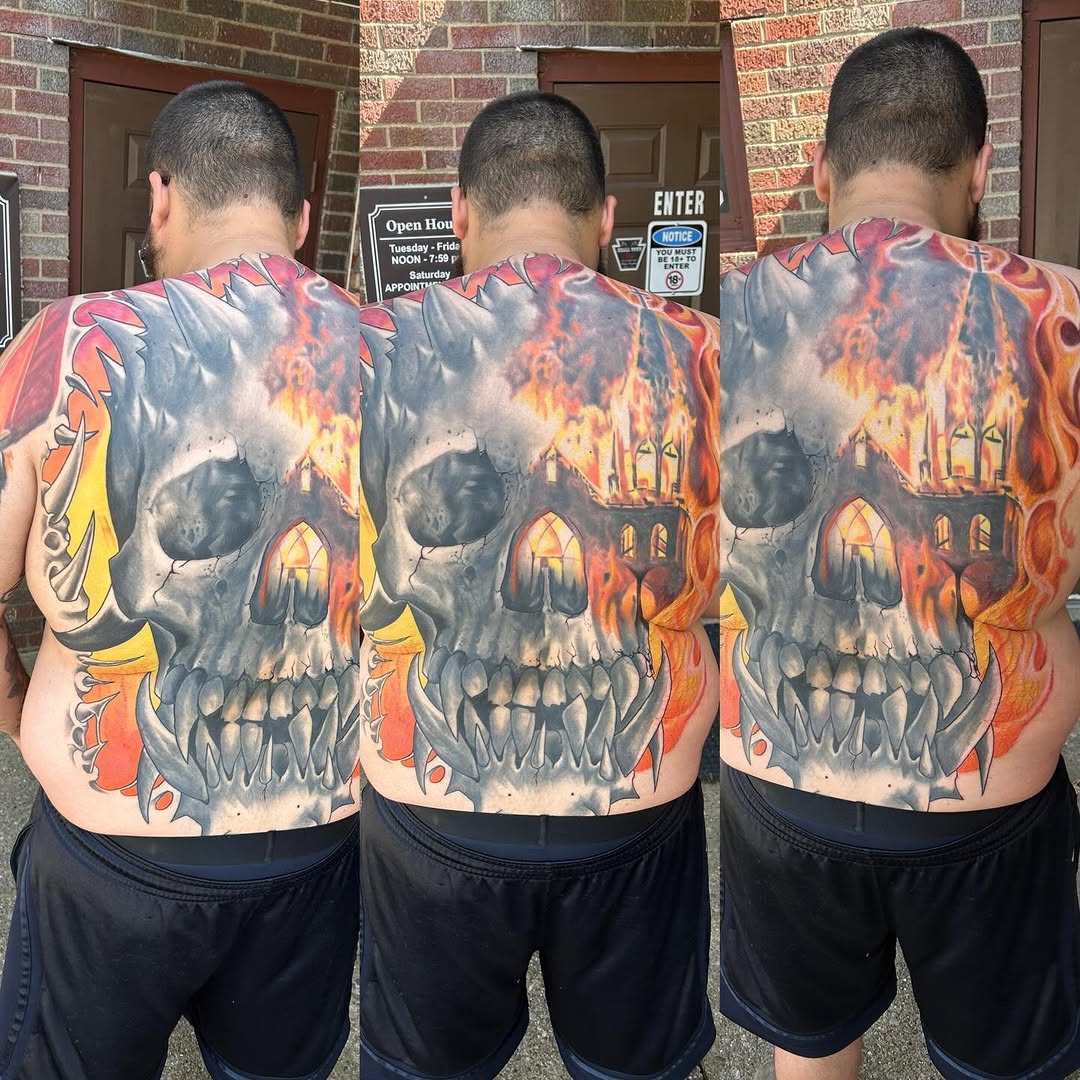 Tattoo by @theonlyajax — dark_realism, trash_polka