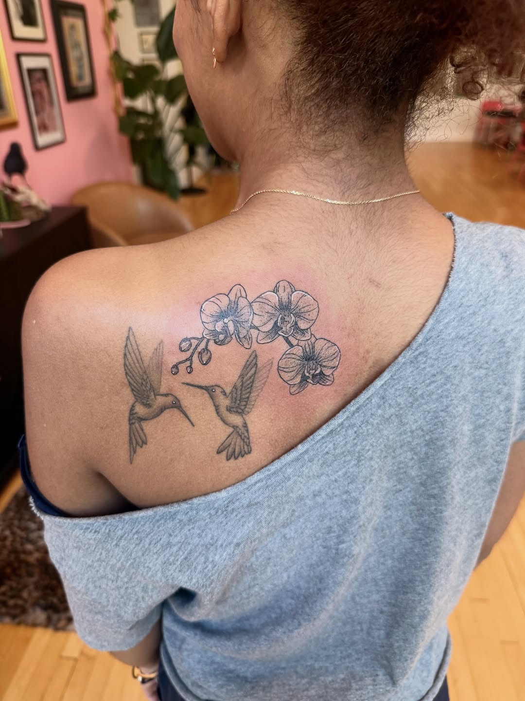 Tattoo by @tinyghosttattoo — fine_line, black_and_grey