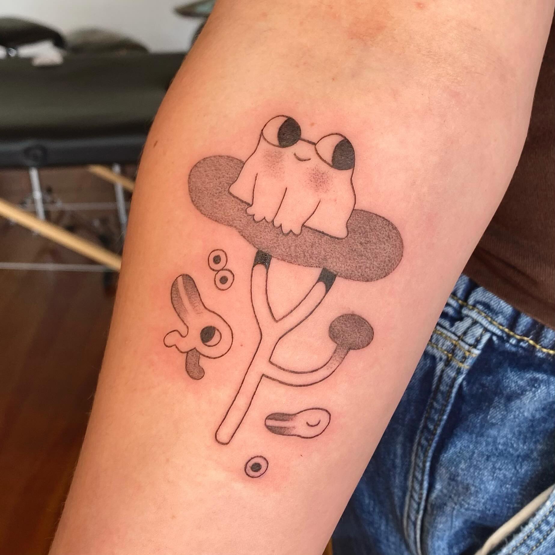 Tattoo by @pure_foolery — dotwork, minimalist