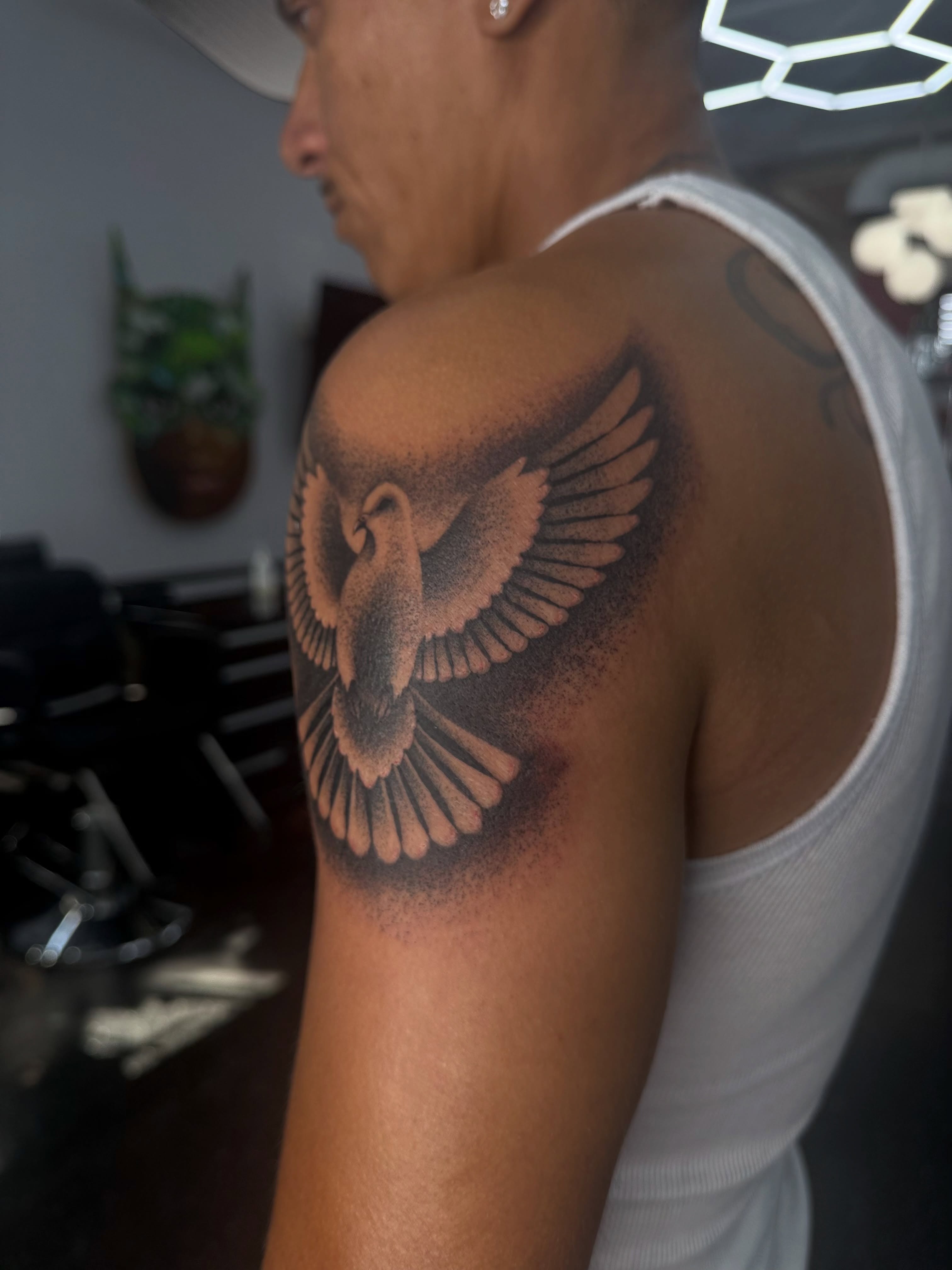 Tattoo by @inkandjosh — dotwork