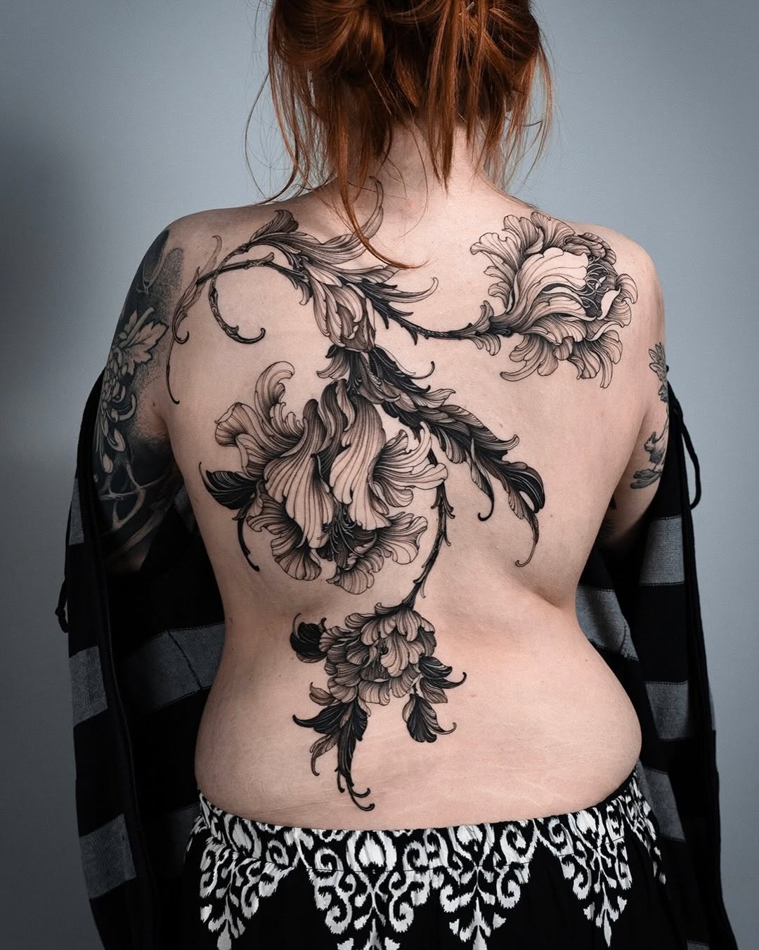 Tattoo by @siio_ink — black_and_grey, ornamental