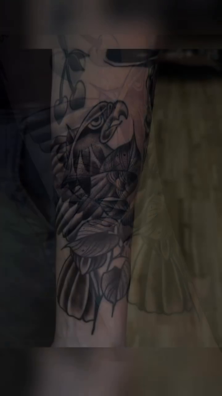 Eagle and drum tattoo realism tattoo on the upper arm by 🌙Jose Maldonado🌙