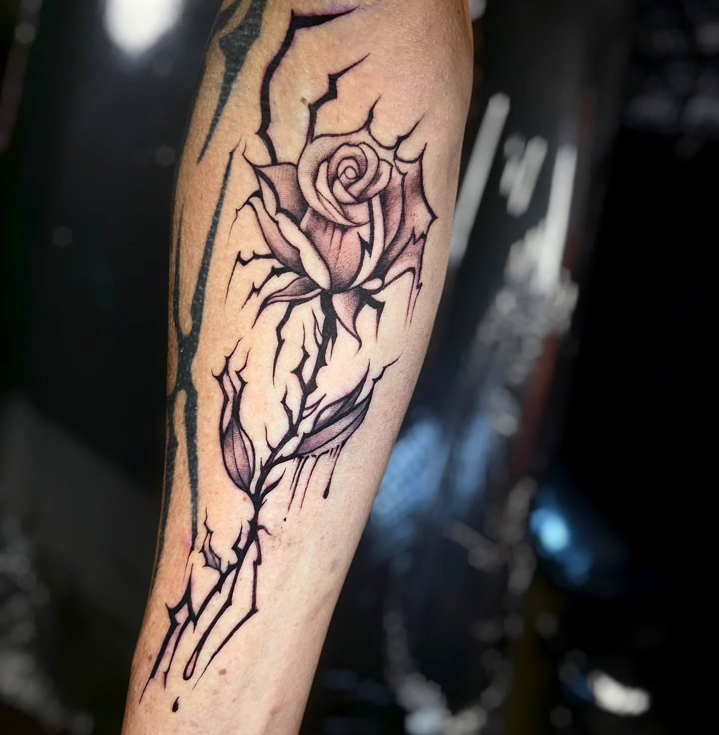 Tattoo by @matriix.ink.tattoos — black_and_grey