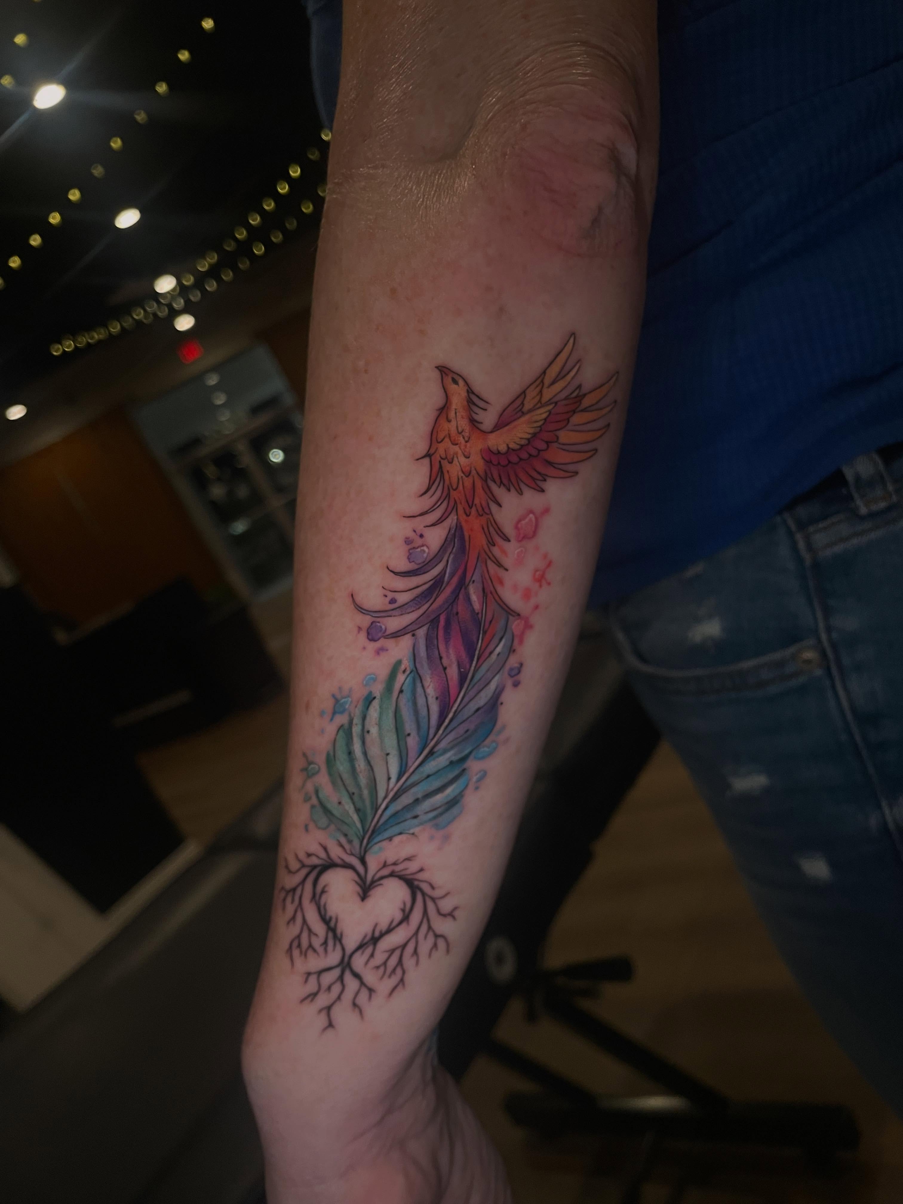 Tattoo by @kayt_tattoos — watercolor
