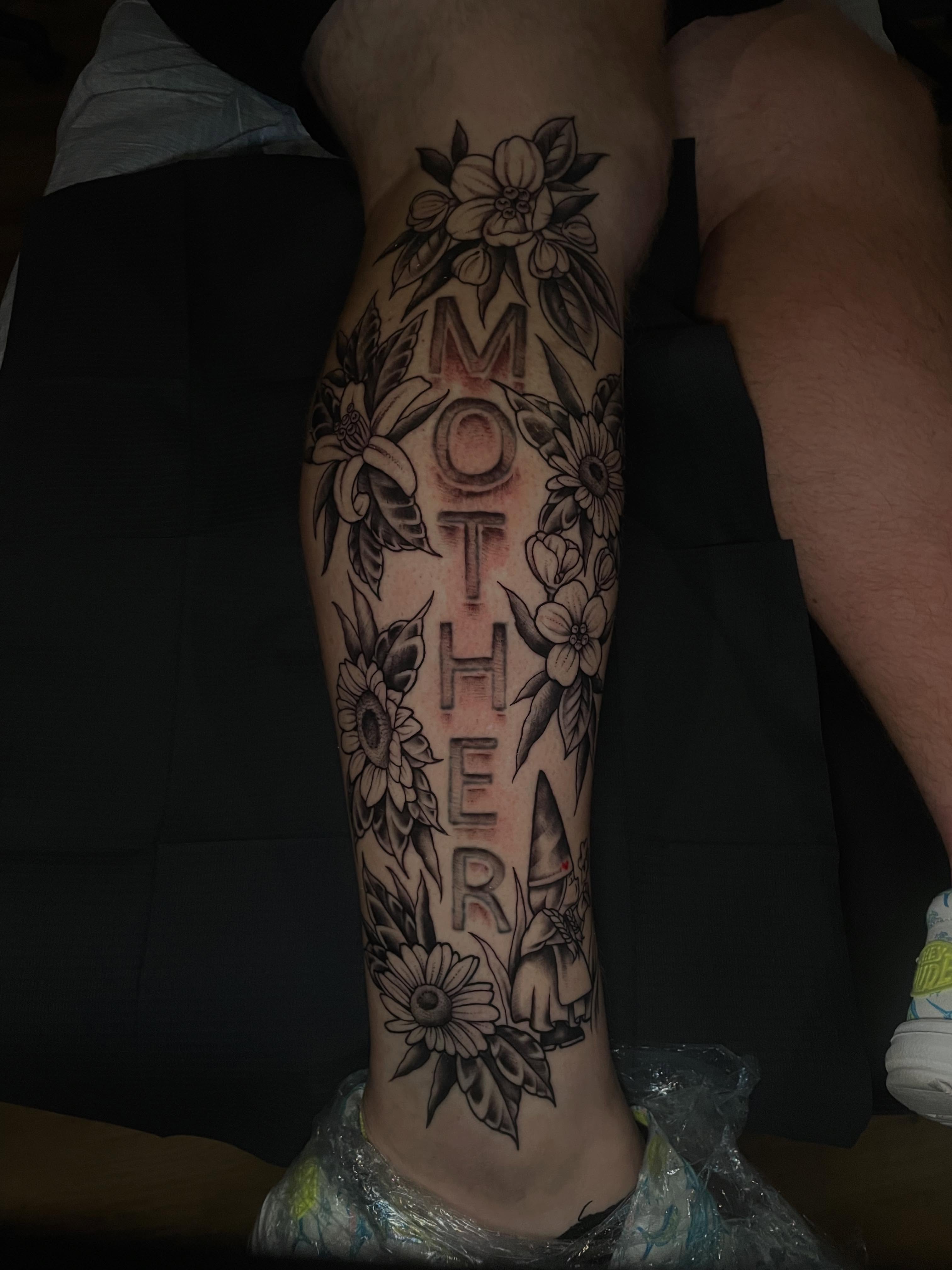 Tattoo by @kayt_tattoos — black_and_grey
