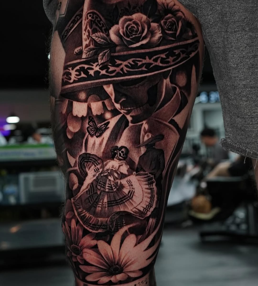 Tattoo by @jessem_tattoos — realism, black_and_grey