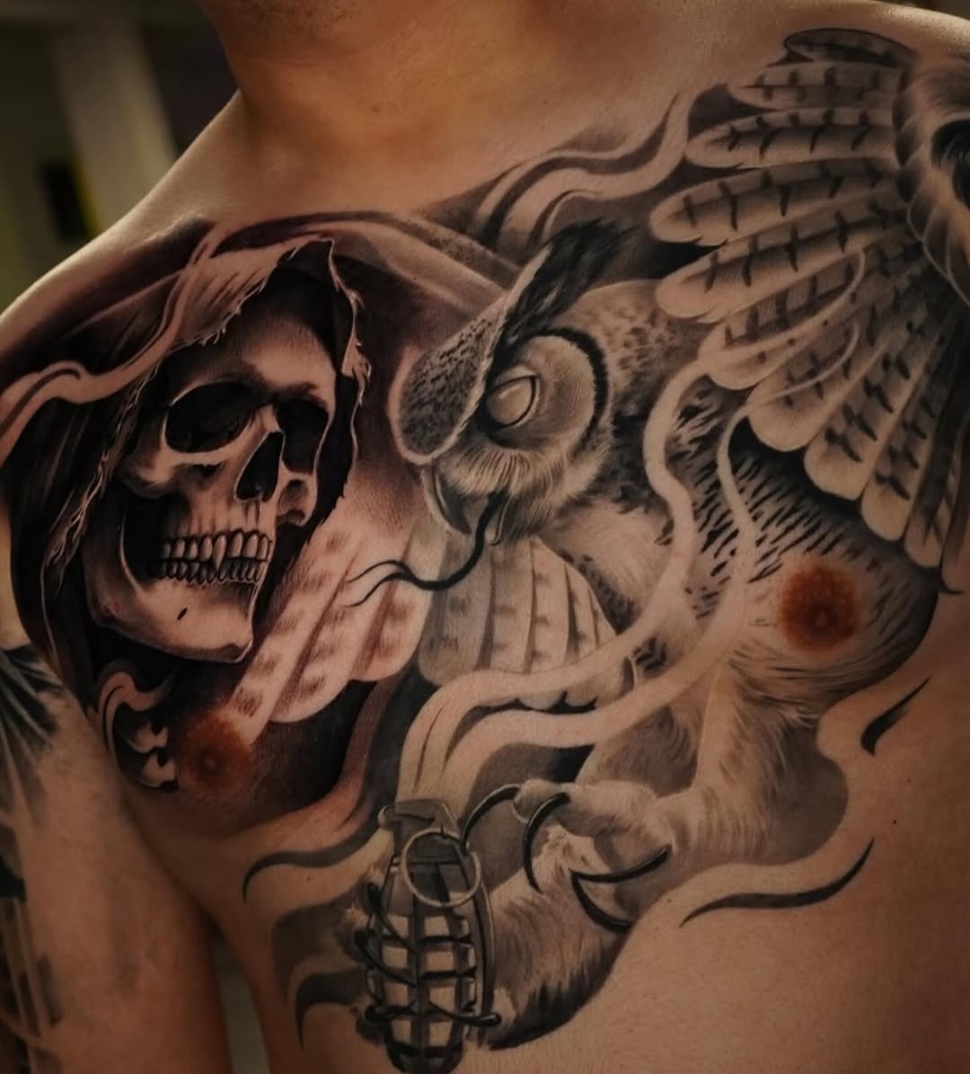 Tattoo by @jessem_tattoos — black_and_grey, realism