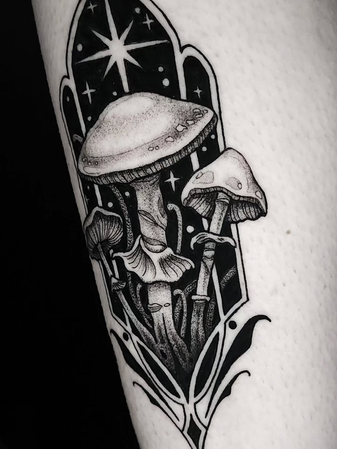 Tattoo by @inkeyestattoo — dotwork, black_and_grey