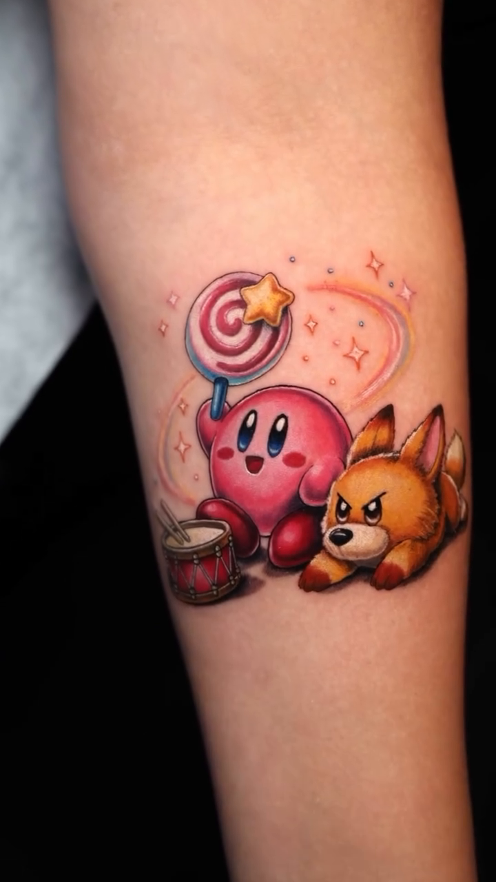 Tattoo by @binnbinn_art — anime, new_school