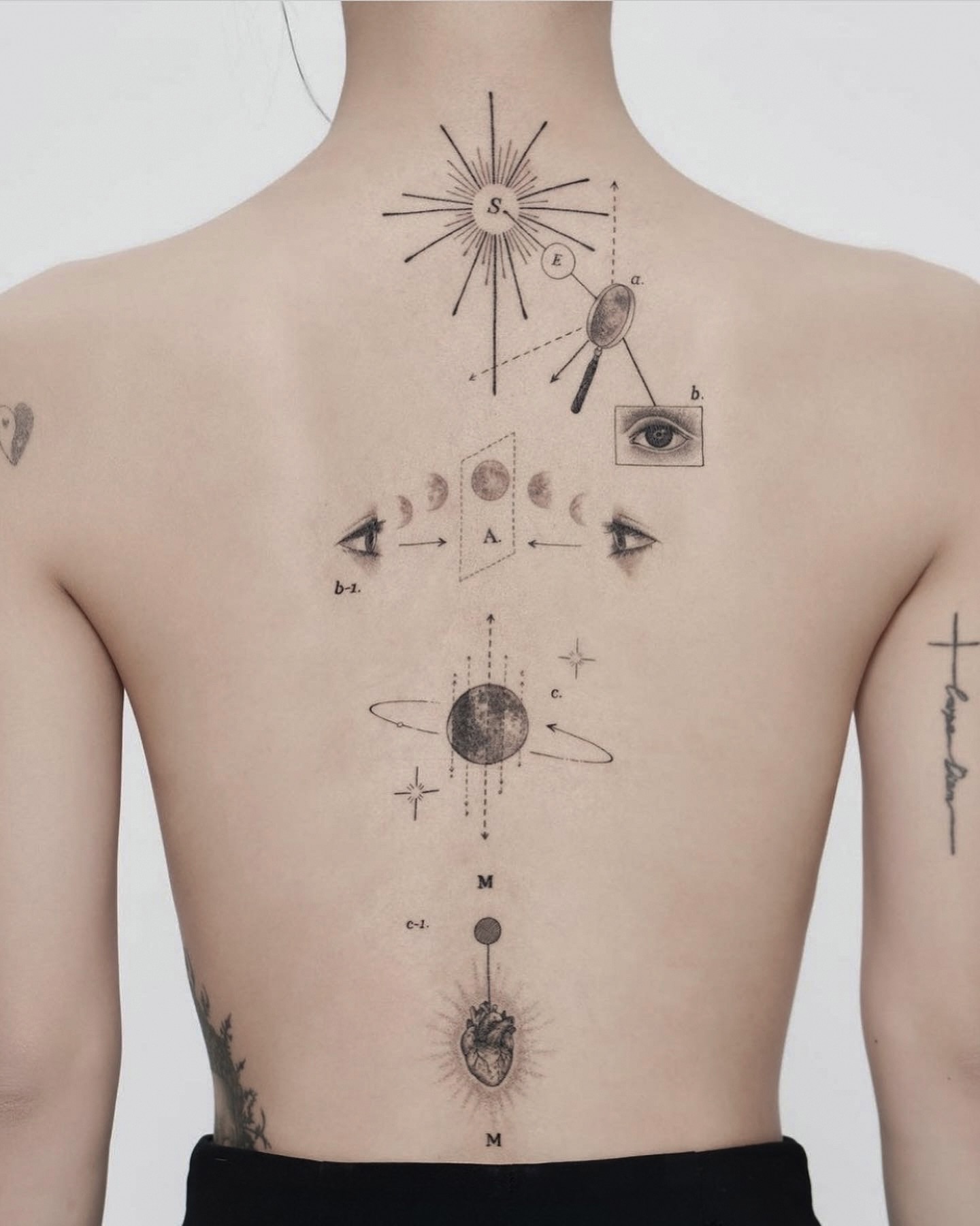 Tattoo by @parkkaro โ geometric, minimalist