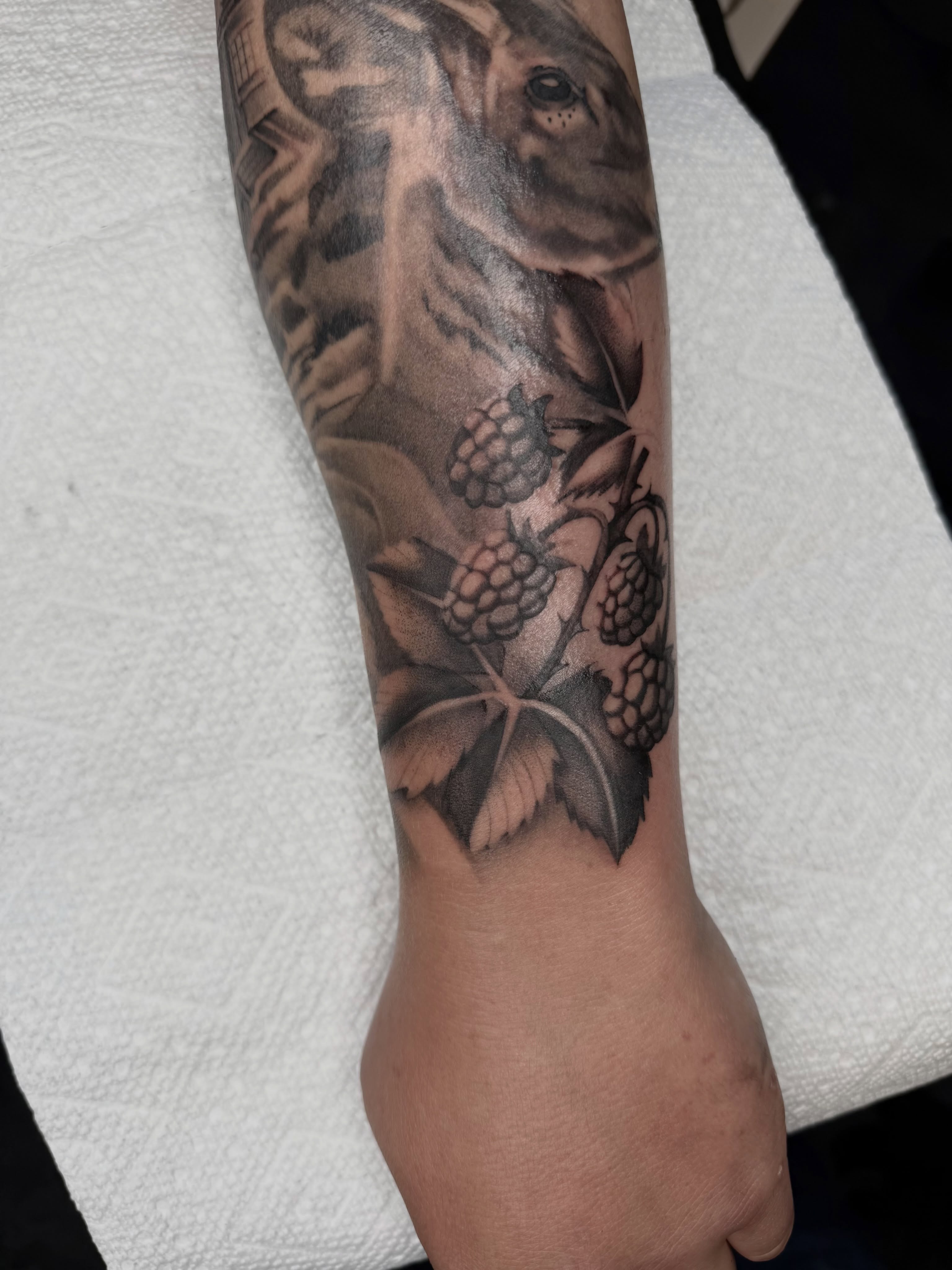 Tattoo by @joe_webbytattoos — black_and_grey, realism