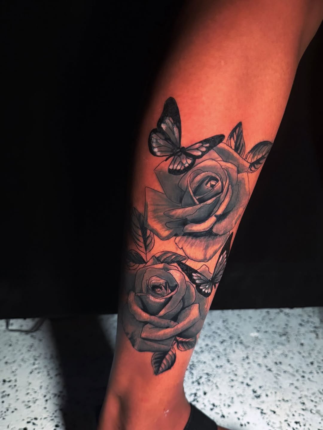 Tattoo by @inkbyt0ny — realism, black_and_grey