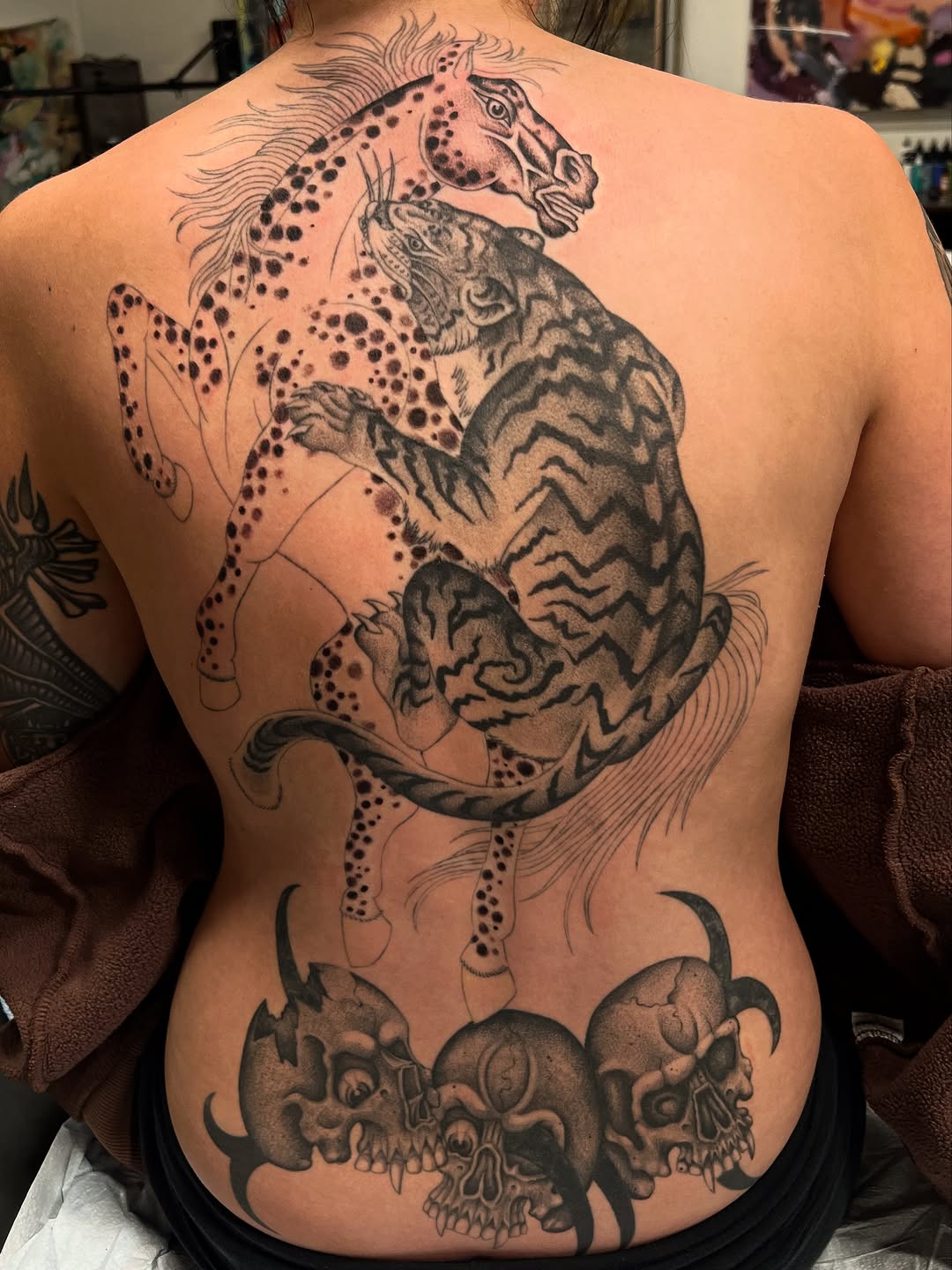 Tattoo by @maplestattoo — japanese_irezumi, black_and_grey