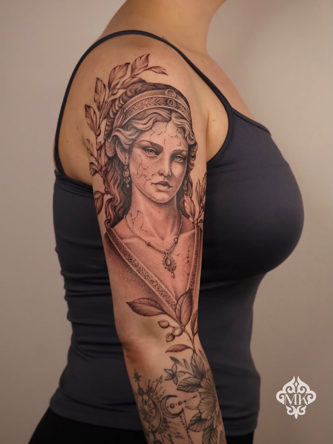 Tattoo by @millakastattoos β realism, black_and_grey