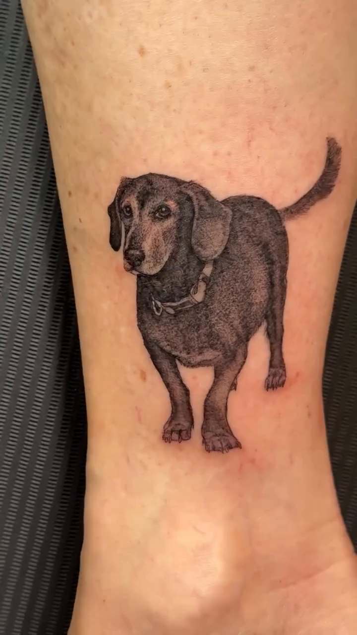 Tattoo by @anniemesstattoo — realism, black_and_grey