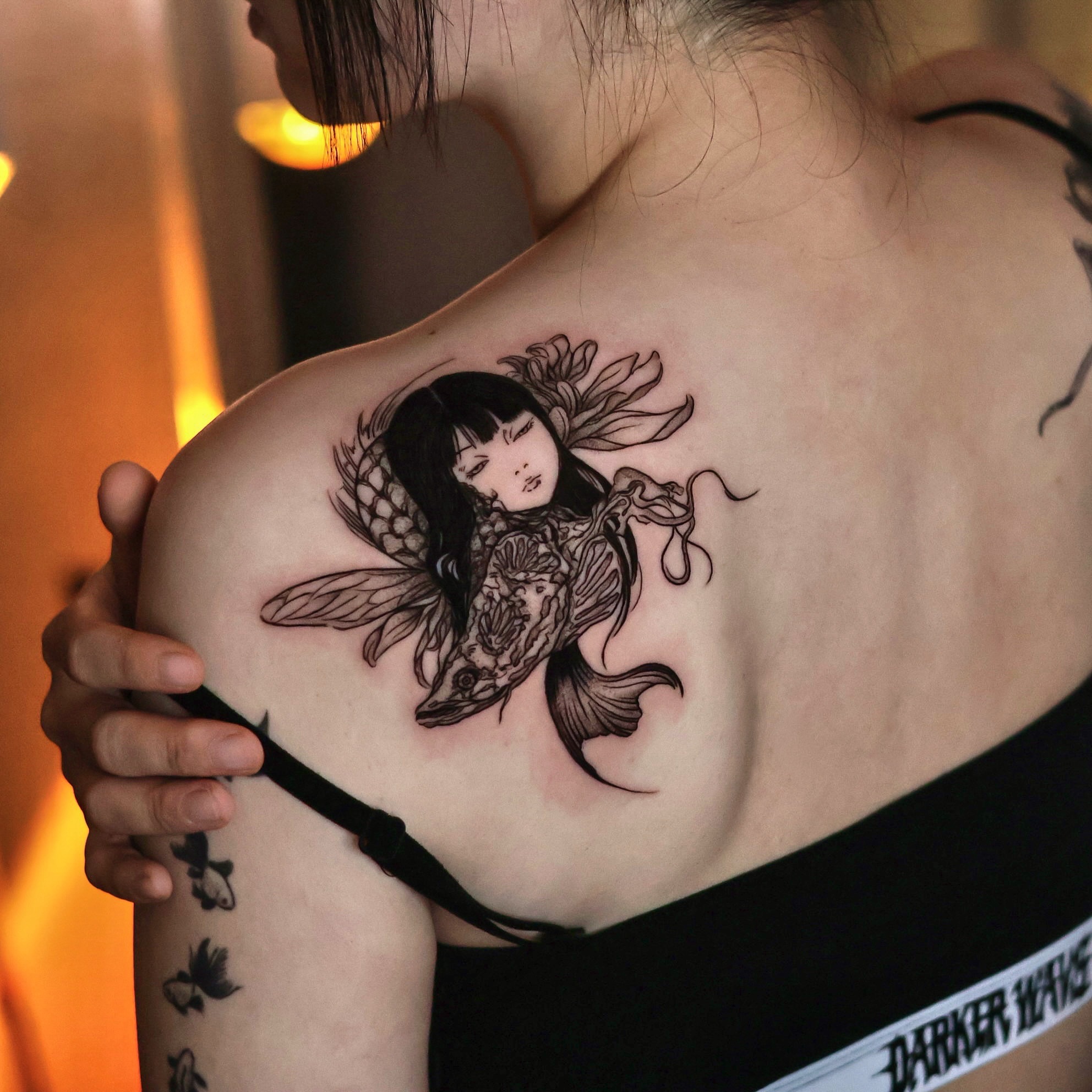 Tattoo by @tattooer_oom — black_and_grey, realism