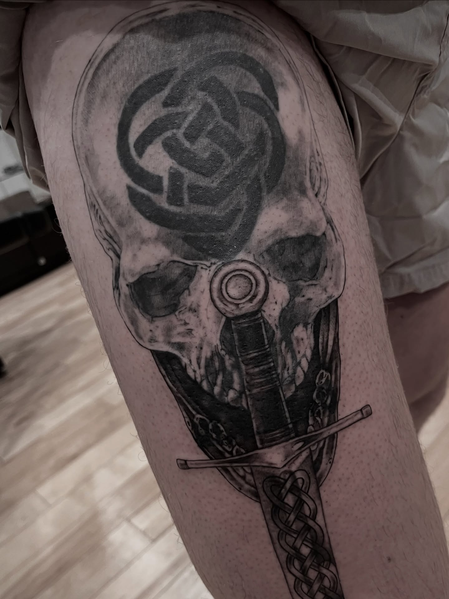 Tattoo by @zen_dictator — black_and_grey, realism