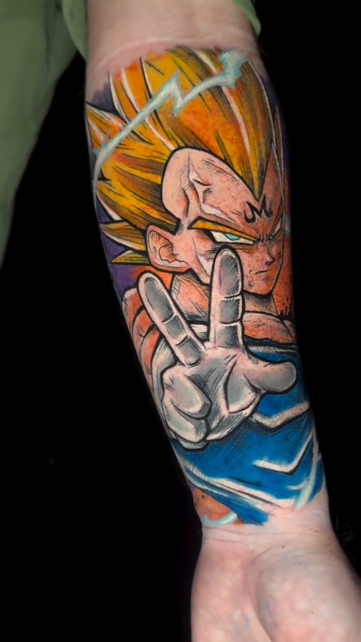 Tattoo by @salinastattoos โ anime, trash_polka