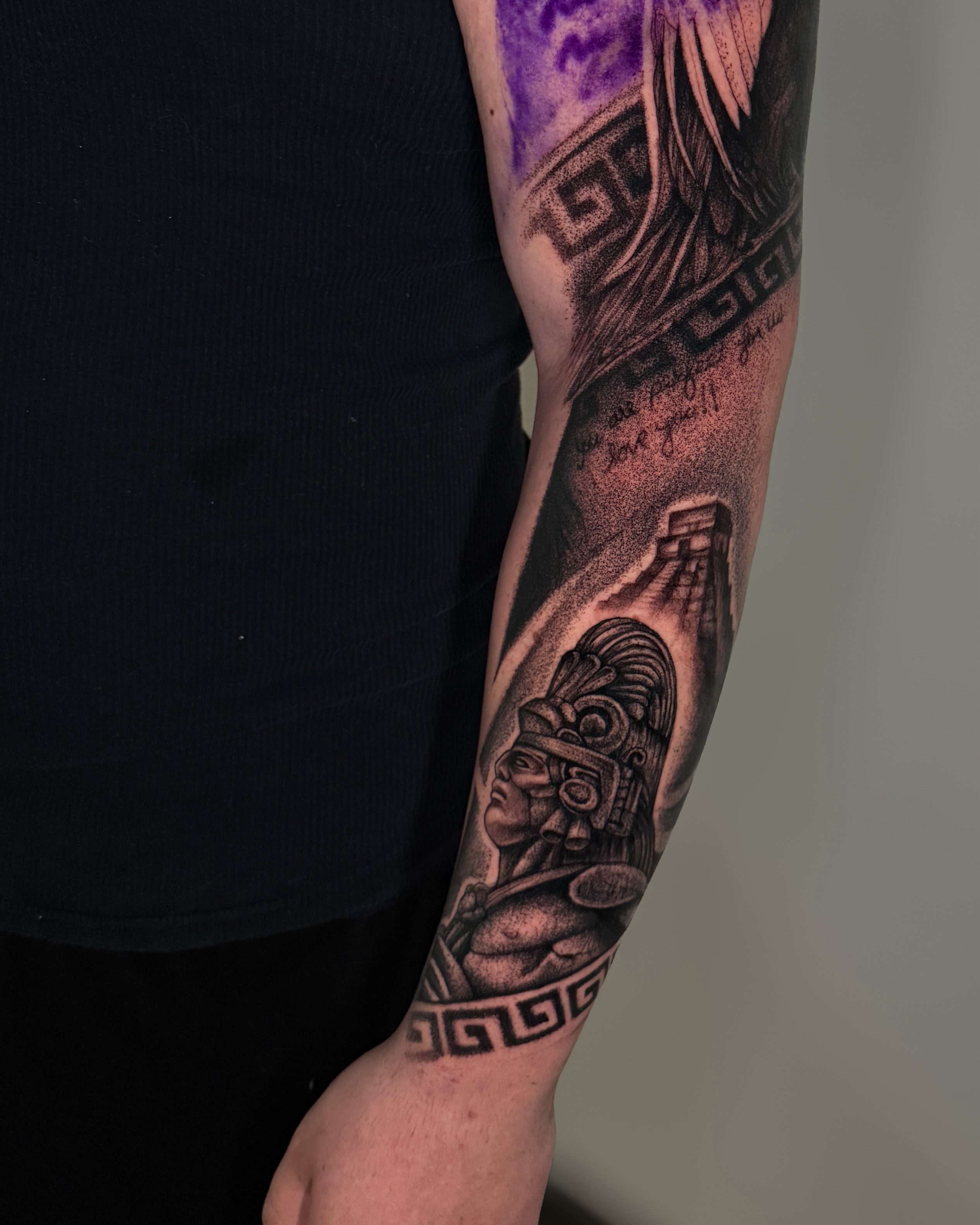 Tattoo by @fernando_tattoos — dotwork, black_and_grey