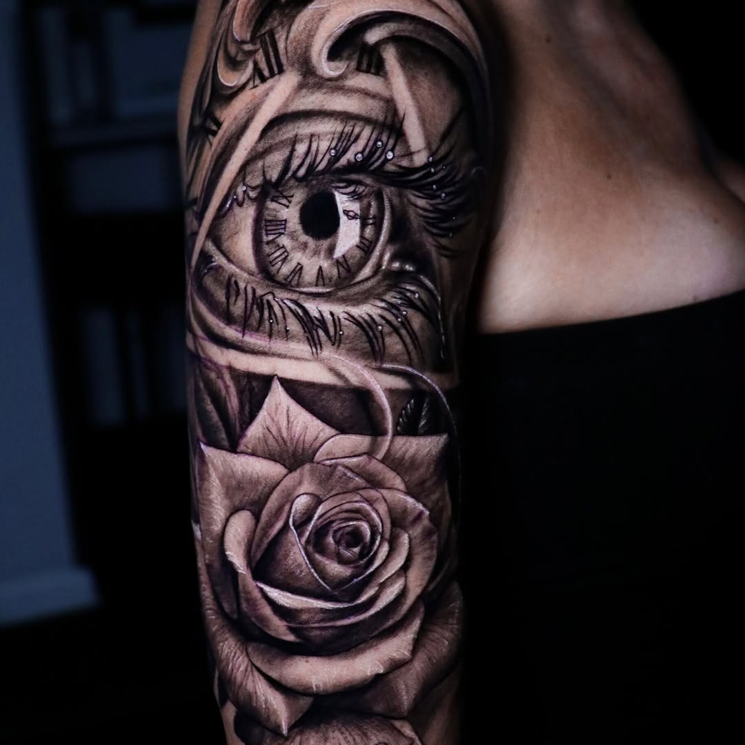 Tattoo by @fer703 — realism, black_and_grey