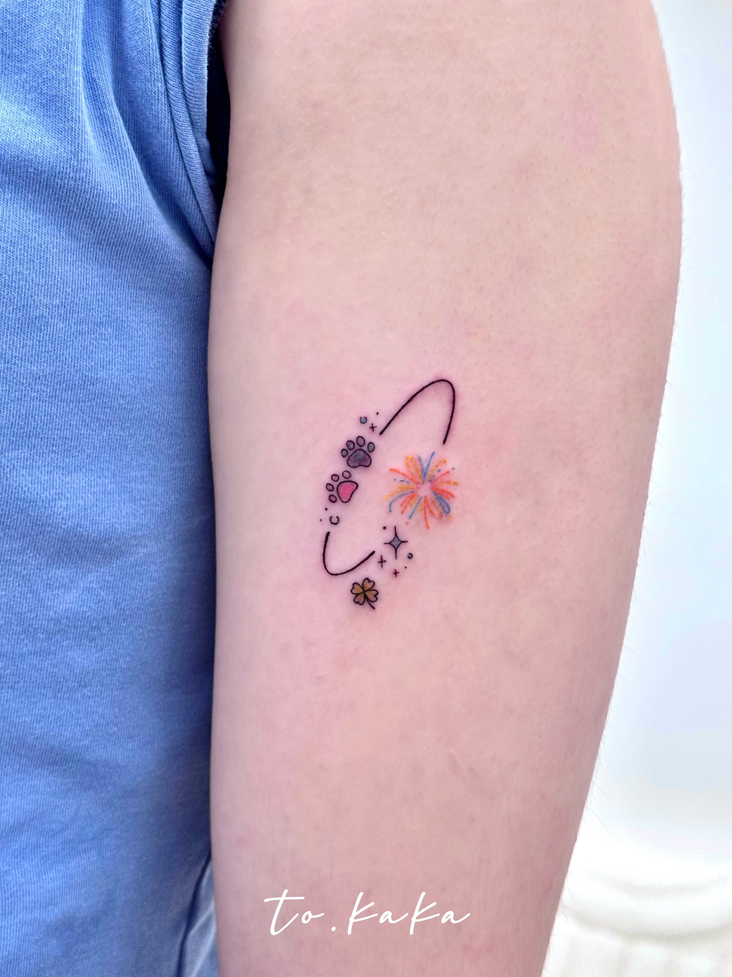Tattoo by @to.kaka_tattoo — dotwork
