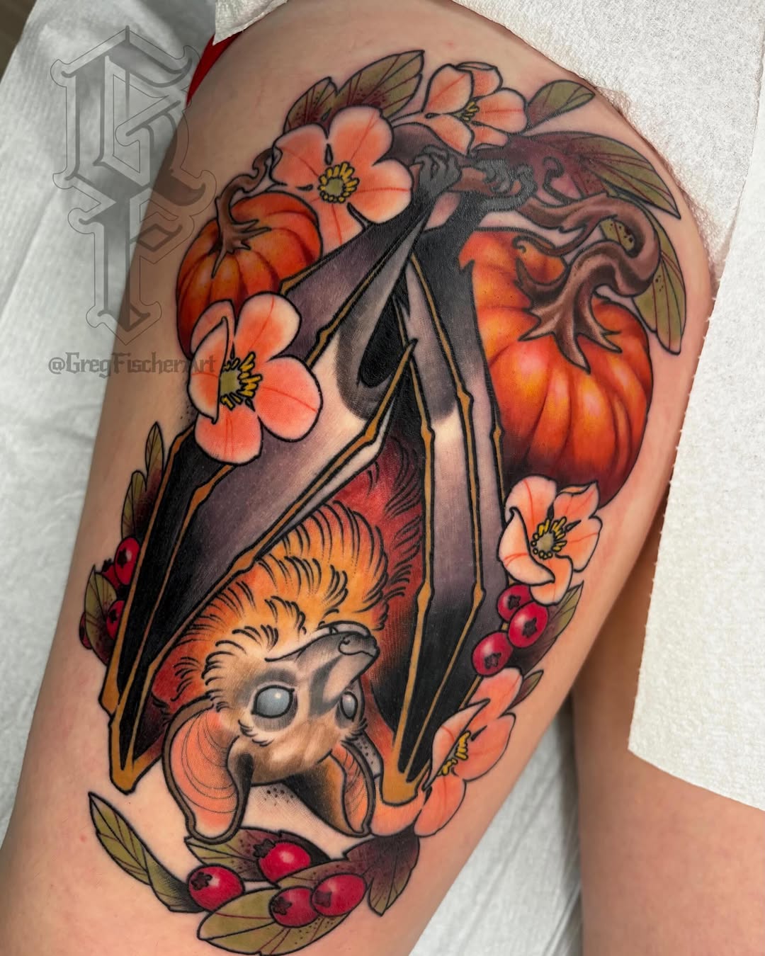 Tattoo by @gregfischerart โ neo_traditional, realism
