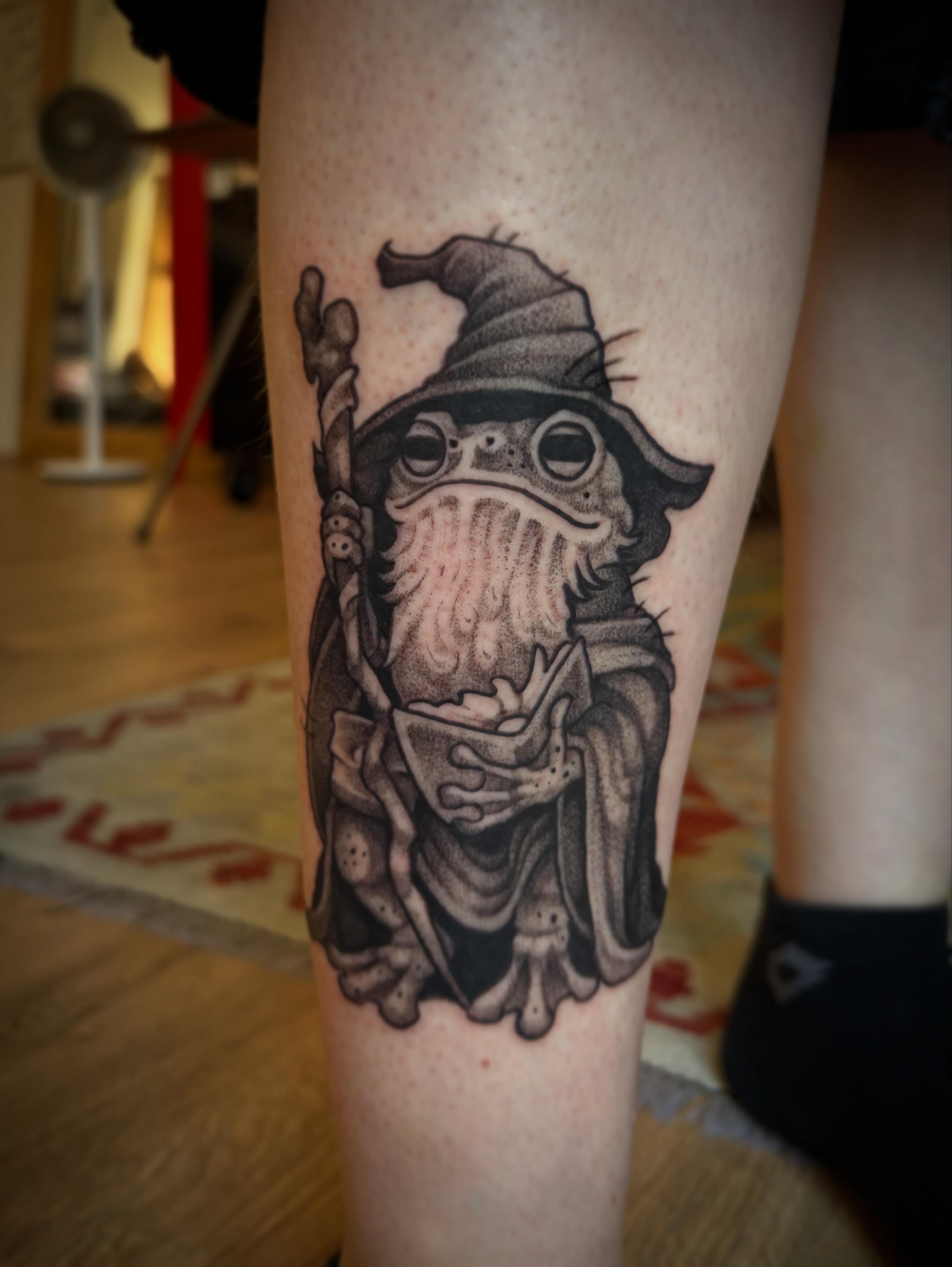 Tattoo by @seanbaldwintattoos — dotwork, realism