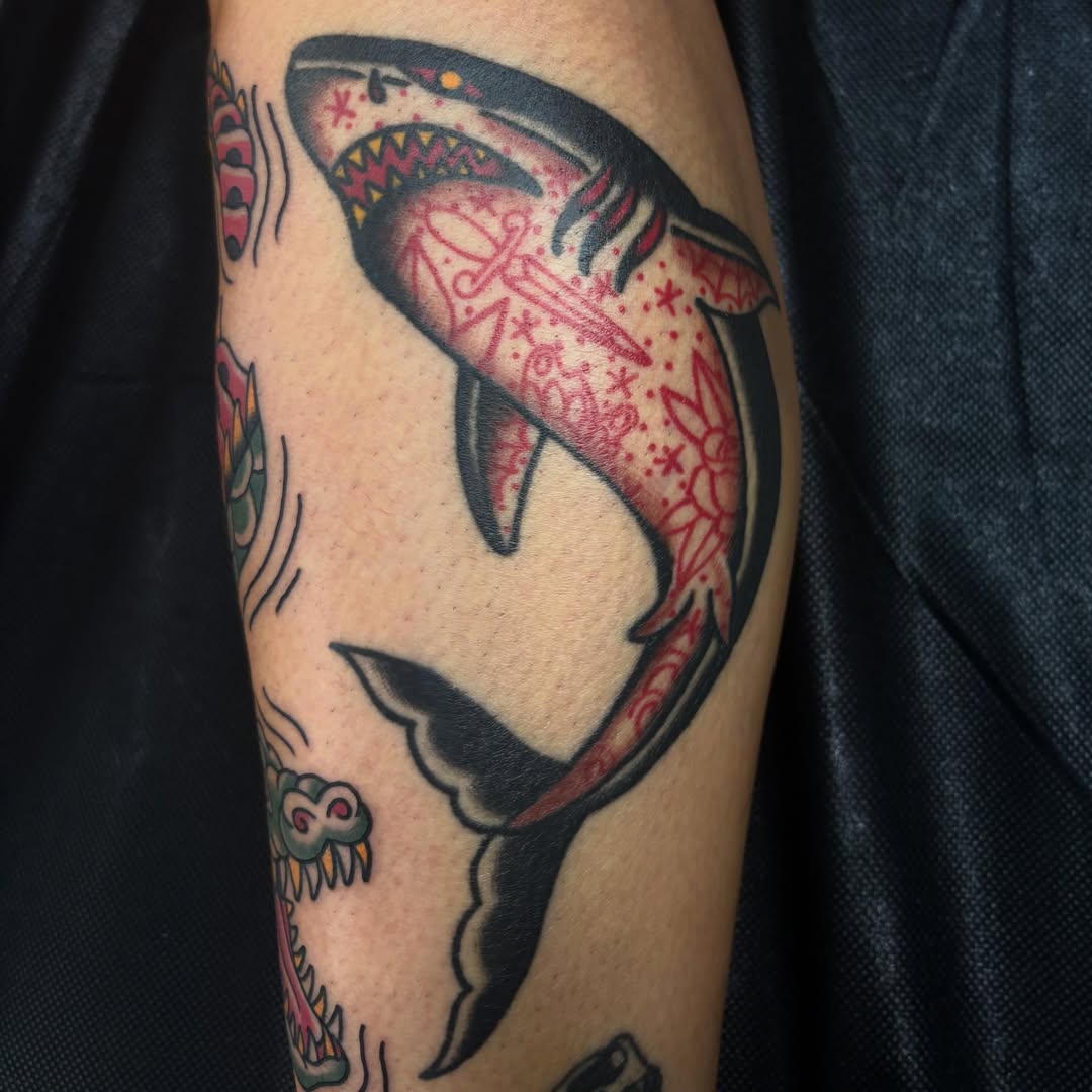 Tattoo by @tattoosbyallyy — american_traditional, trash_polka