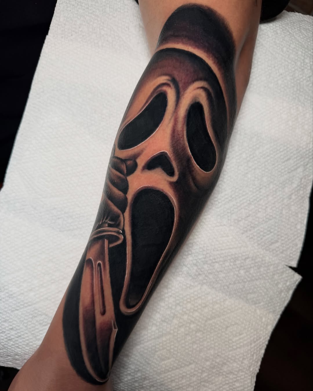 Tattoo by @nickmtattoos โ realism, black_and_grey