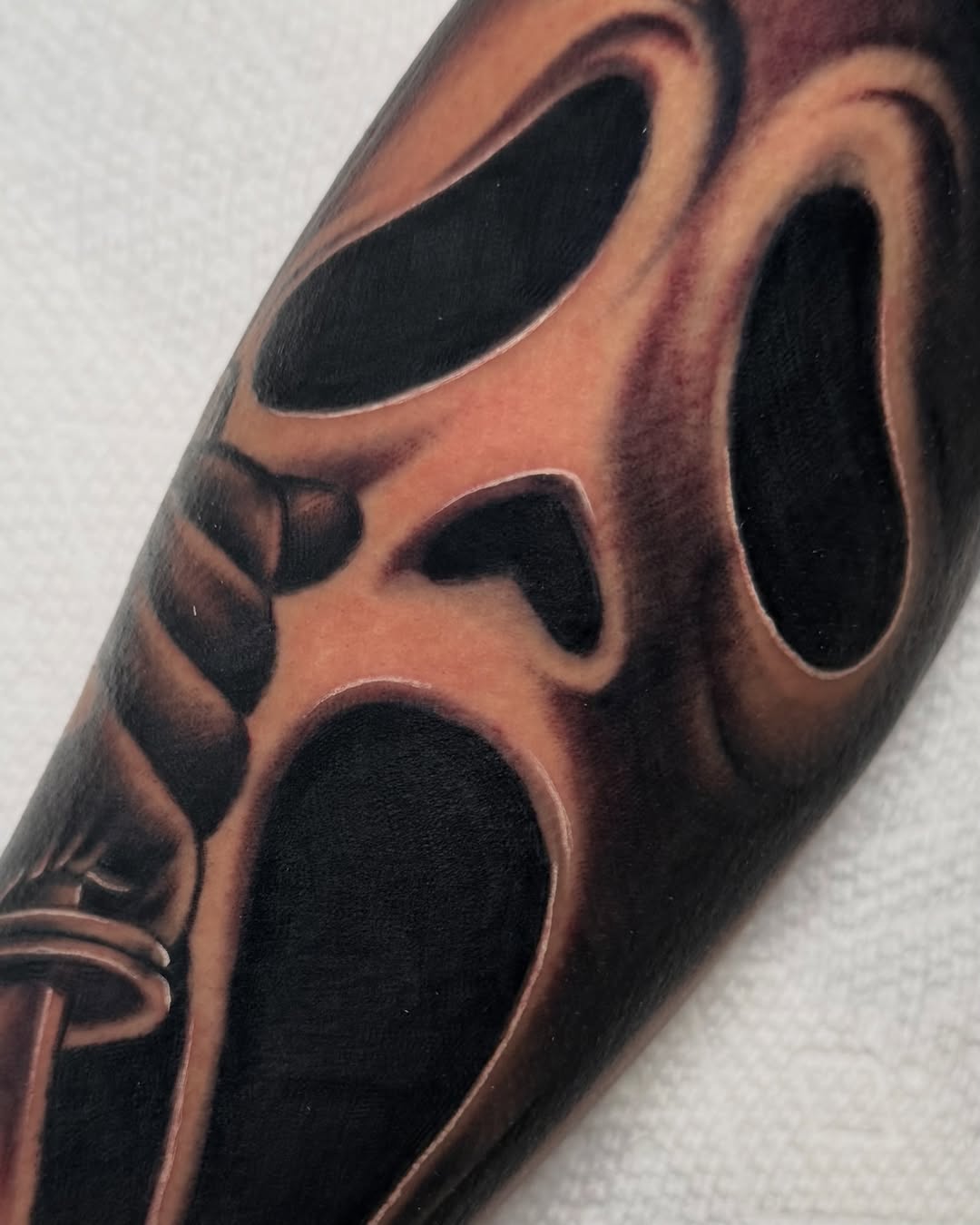 Tattoo by @nickmtattoos โ realism, black_and_grey
